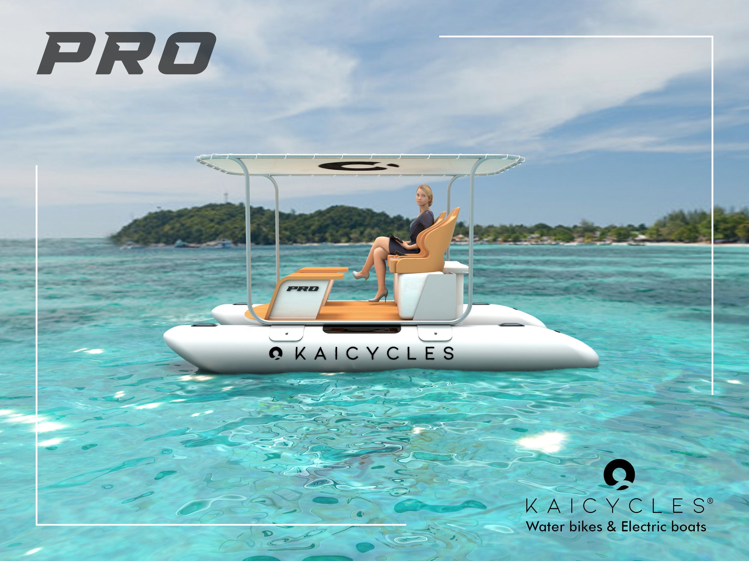Bateau électrique gonflable PRO (Fabriqué en UE)