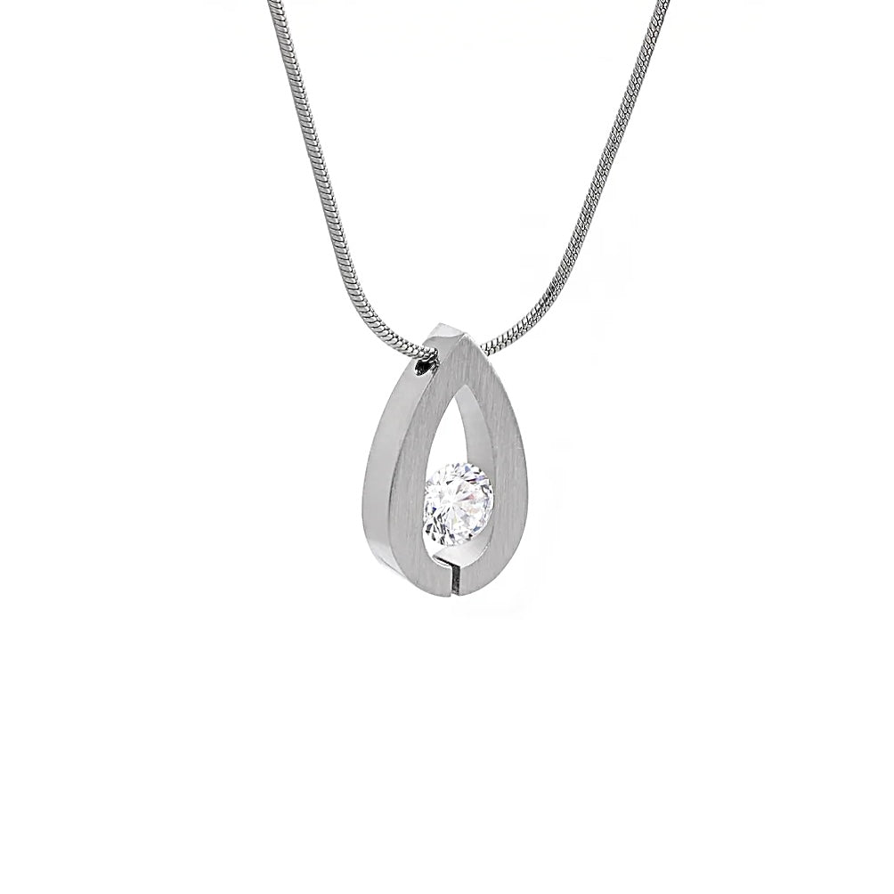 PT106W B.Tiff Drop Pendant Necklace