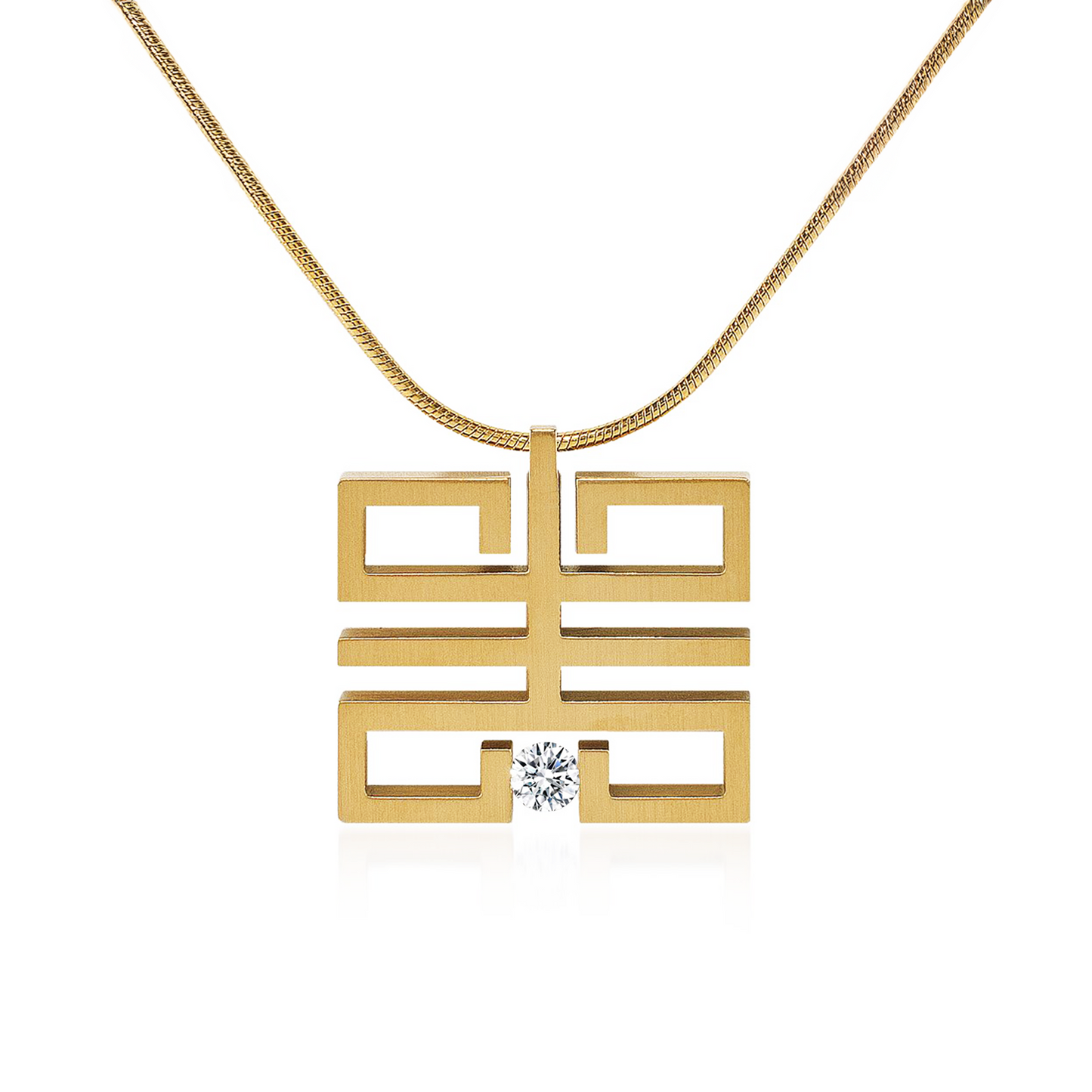 PT114G B.Tiff Gold Feliĉo Pendant