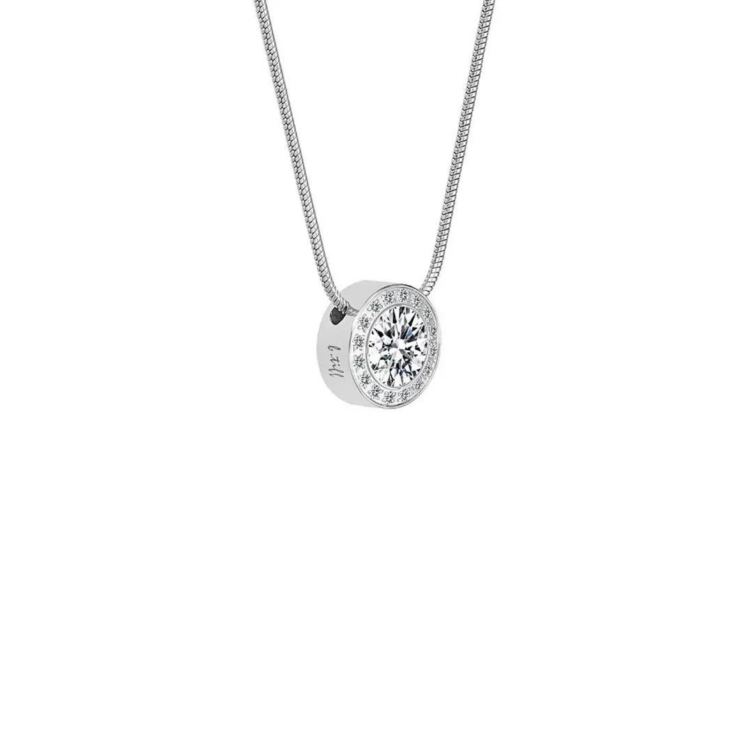 PT125W B.Tiff Aŭreolo 2ct Pendant Necklace