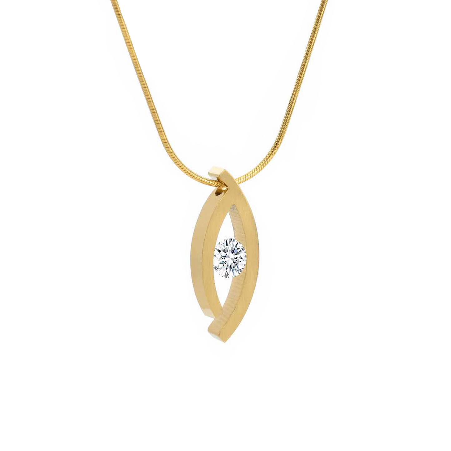 PT128G B.Tiff 18K Gold Plated Deziras Pendant