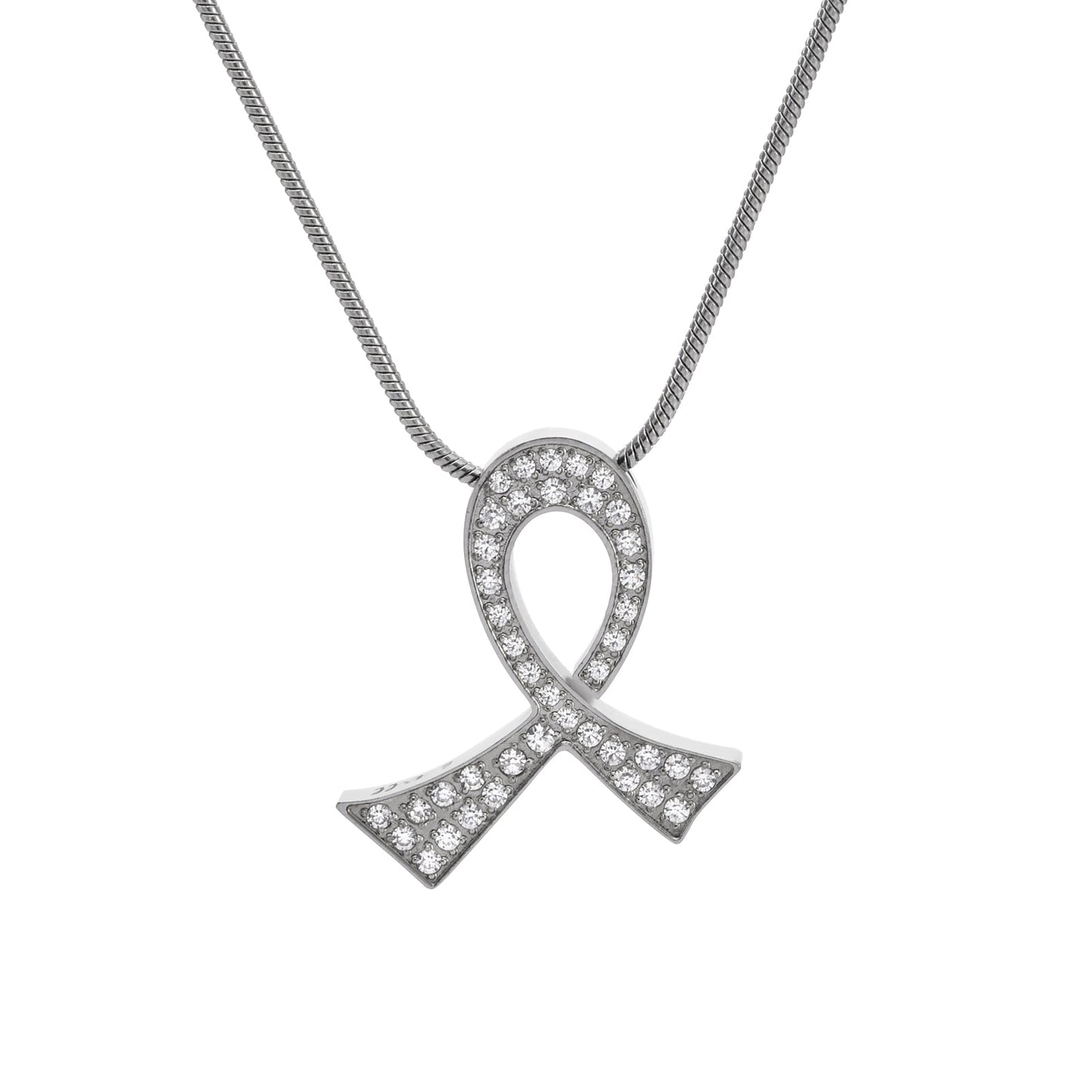 PT204W B.Tiff Pavé Scarf Pendant Necklace