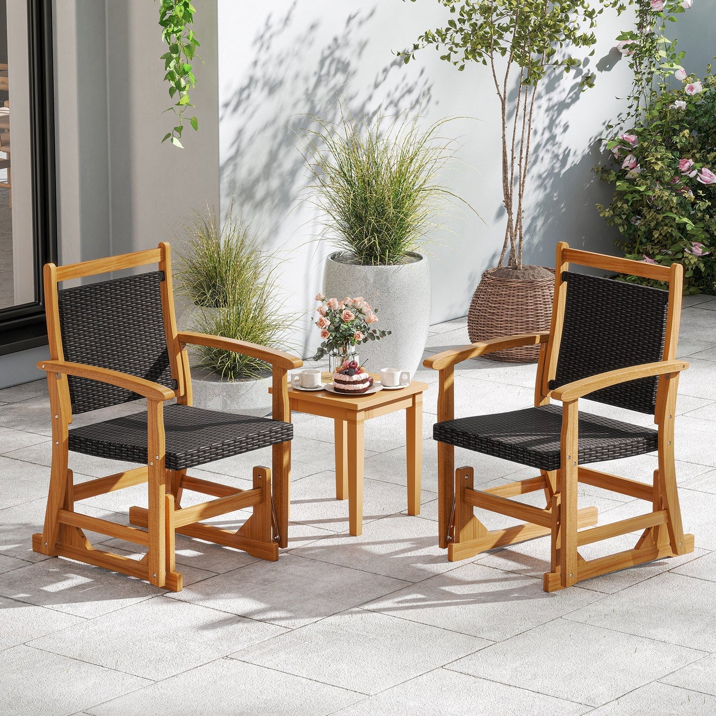 Patio Rattan Glider