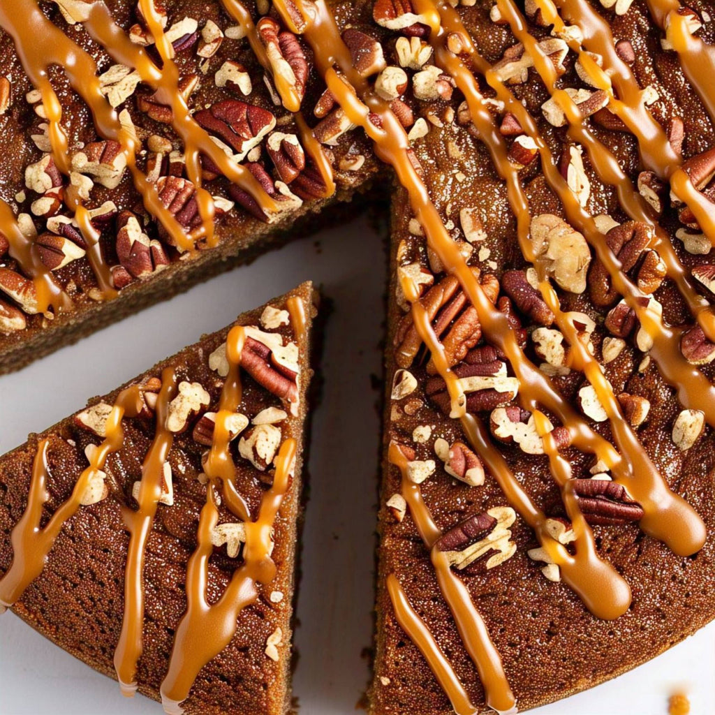 Andy Anand Sugar-Free Pecan Cake, 9-Inch, 2 lb – Handcrafted, All-Natural, No Preservatives, Luxurious Diabetic-Friendly Birthday Gift Box
