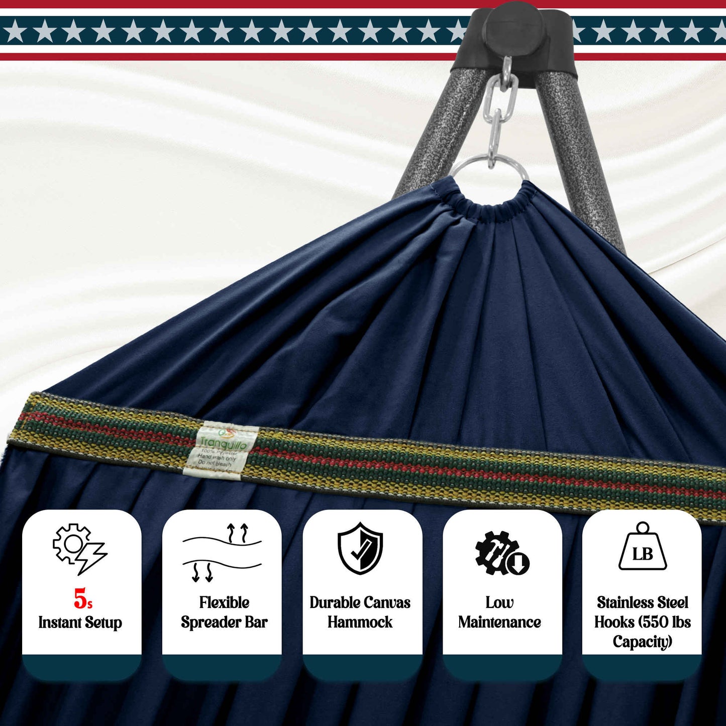 Uniki Canvas Hammock with Stand