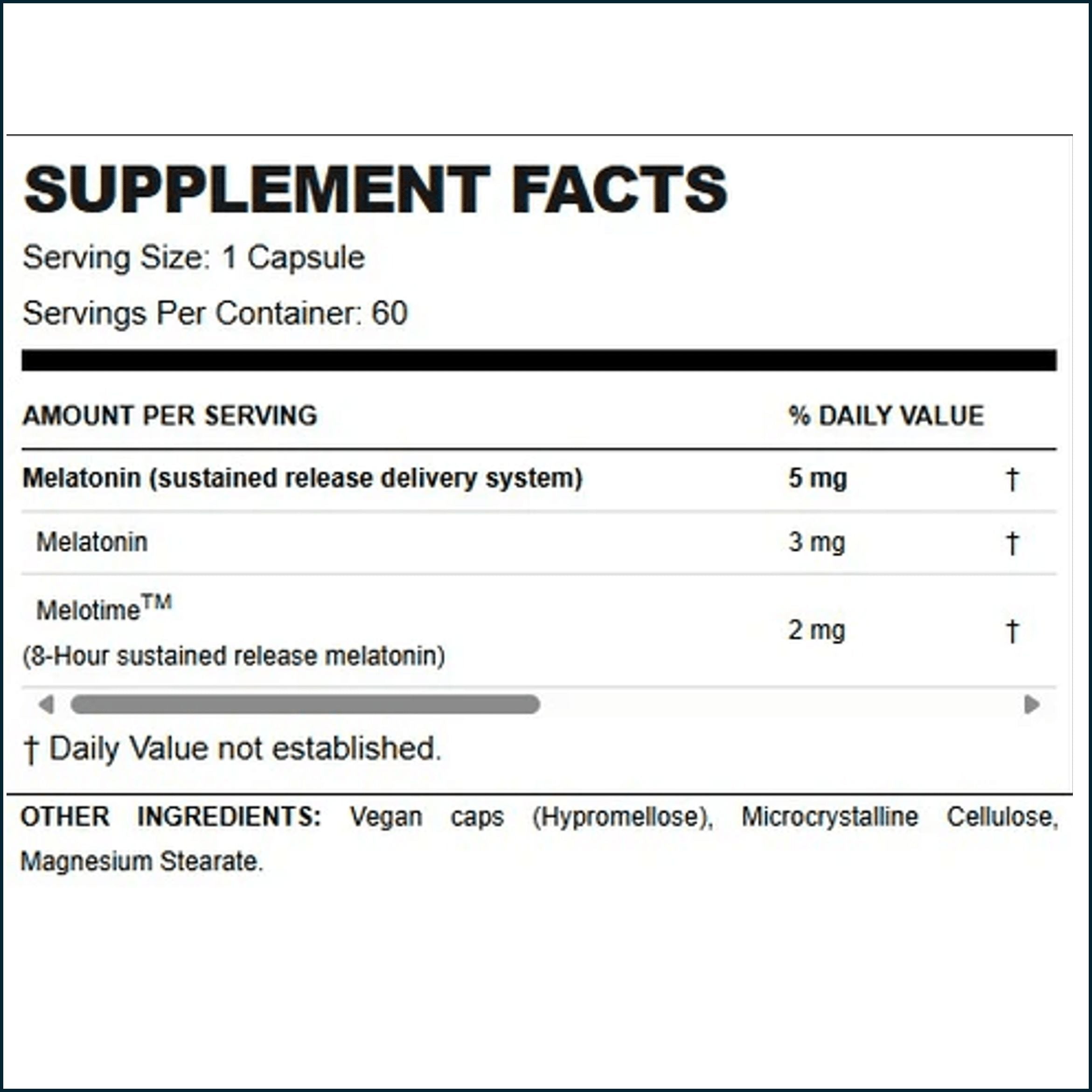 Allmax Melatonin HR, 60 Capsules