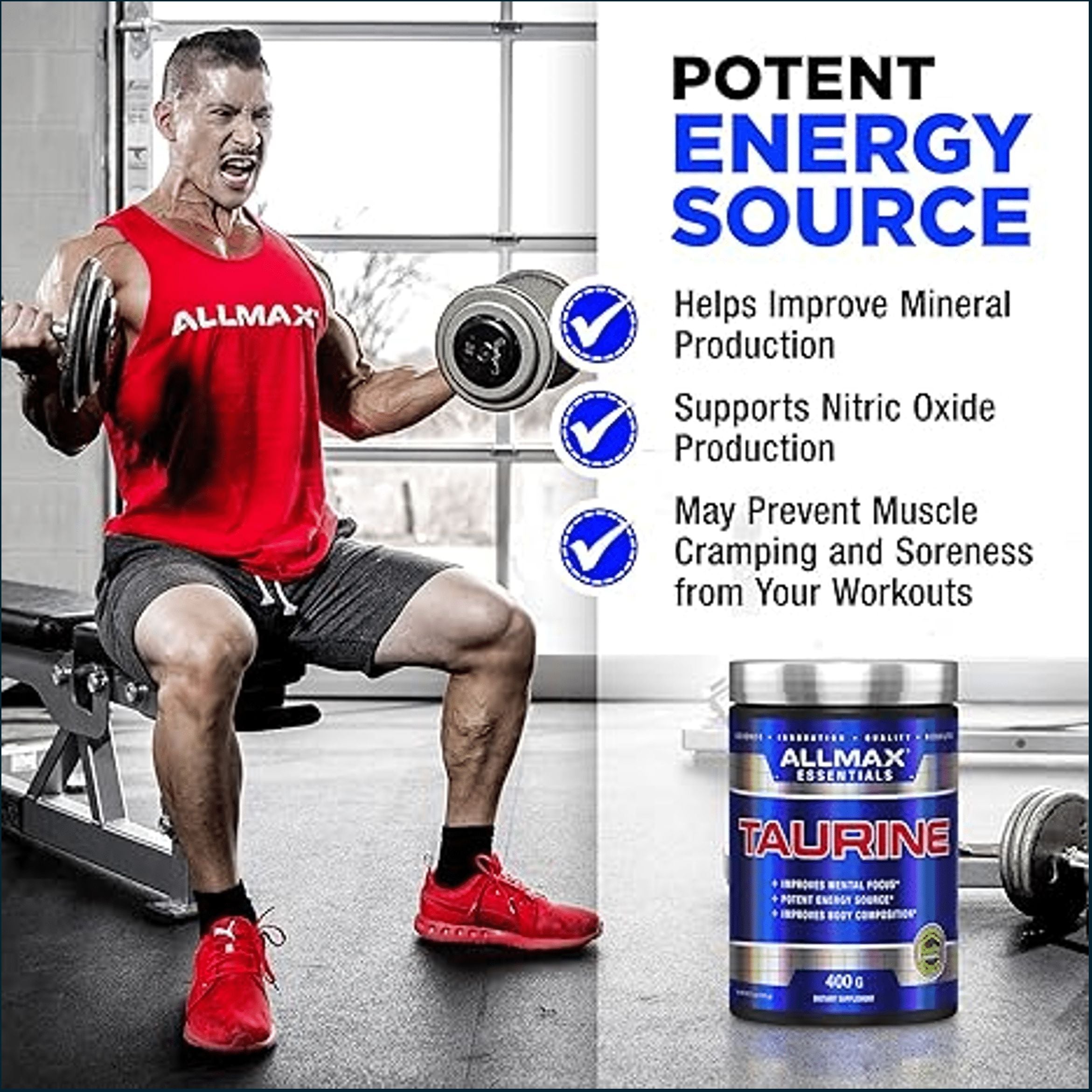 Allmax Taurine, 400g
