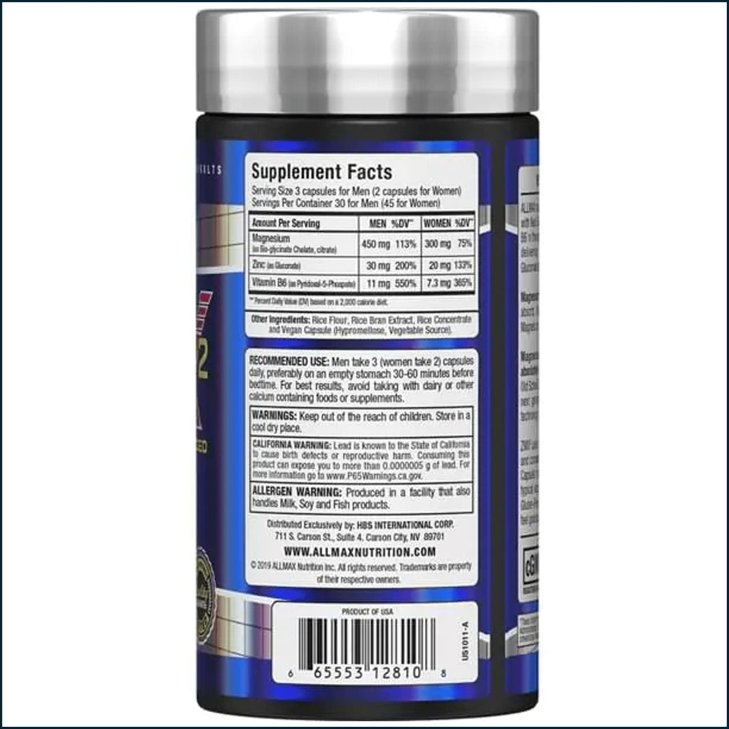 Allmax ZMX2 Advanced, 90 Capsules