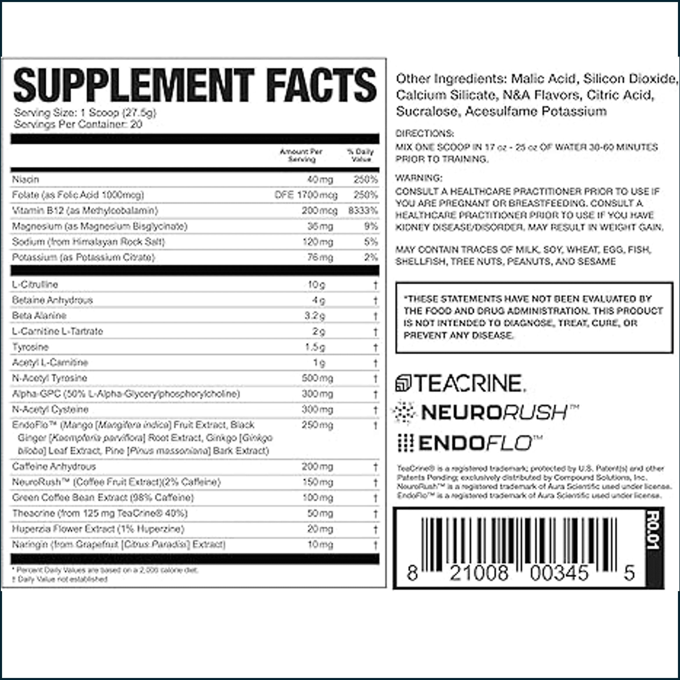 Magnum Limitless X16 Pre-WorkOut, 20 Servings