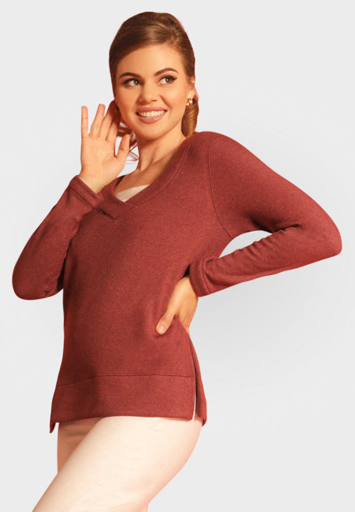 Power Vee 'Sweater' Sweatshirt - Charcoal Gray