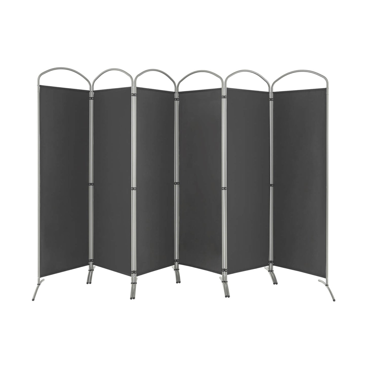 6 Feet 6-Panels Freestanding Folding Privacy Screen-White