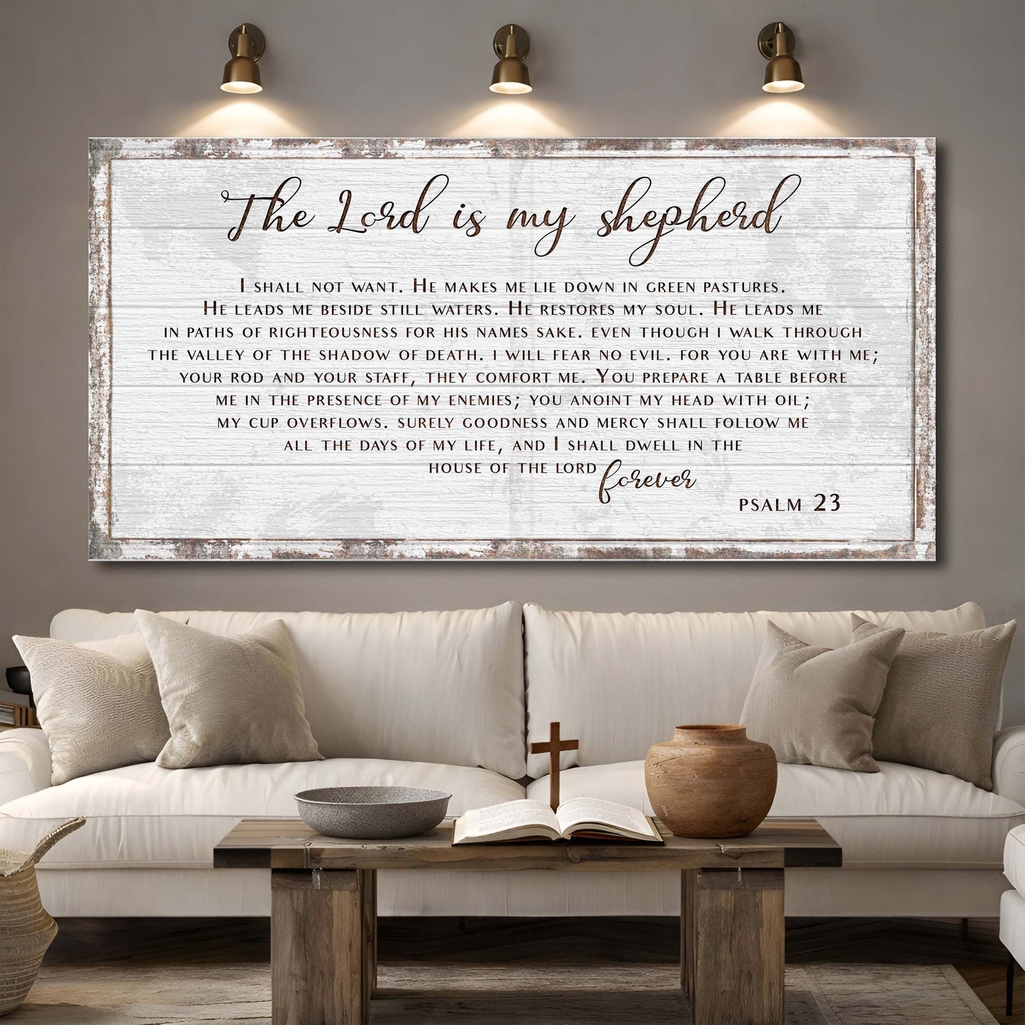 Psalm 23 - The Lord Is My Shepherd Sign III