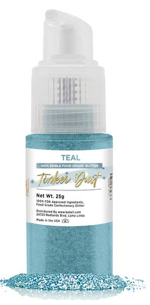 Bouteille pulvérisateur de paillettes comestibles Tinker Dust – Bleu sarcelle