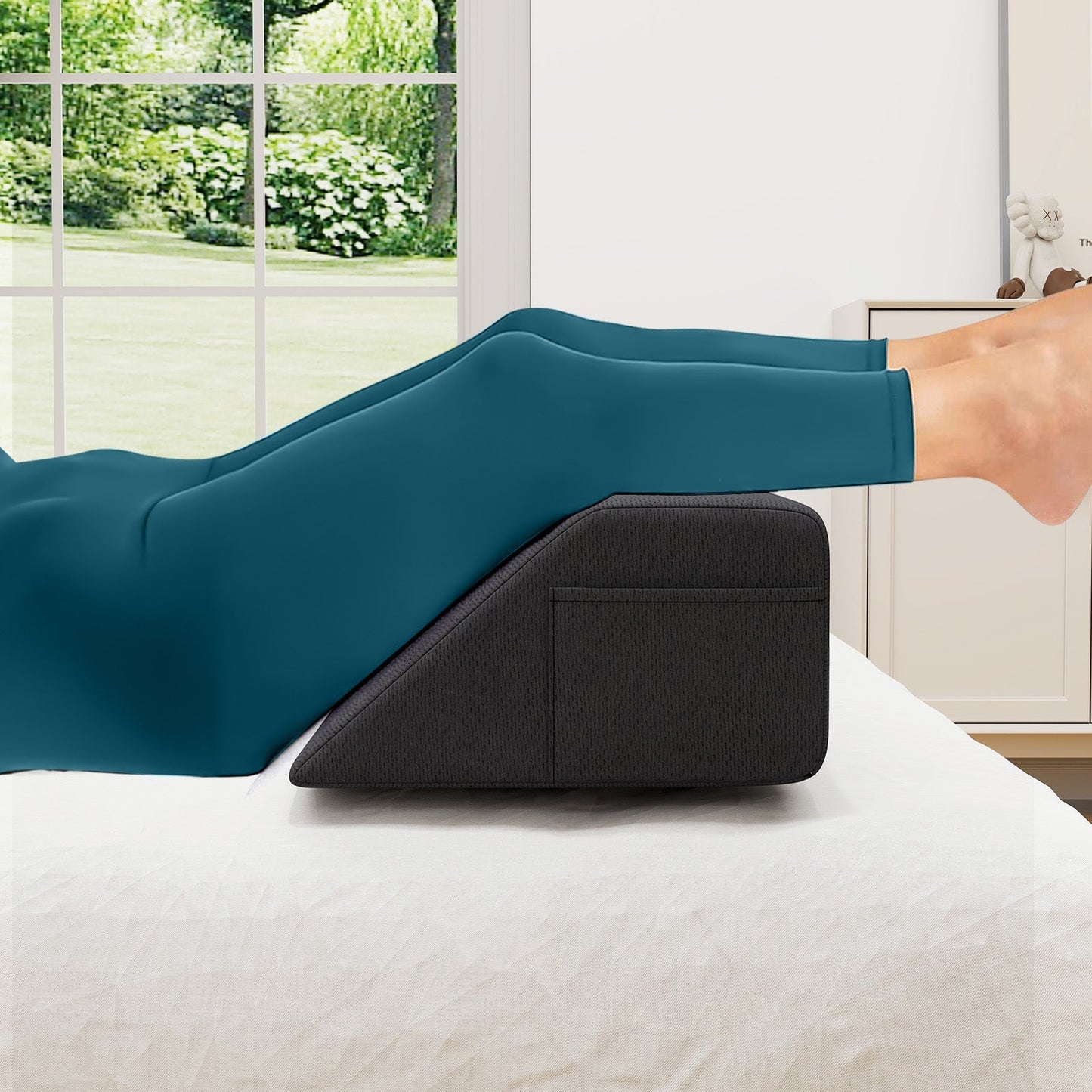 Bed Wedge Pillow with Storage Bag
