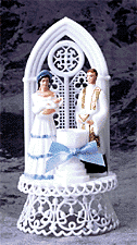 Décorations de gâteaux religieuses, baptême bébé garçon - Bleu, R510B, 7,5" de haut
