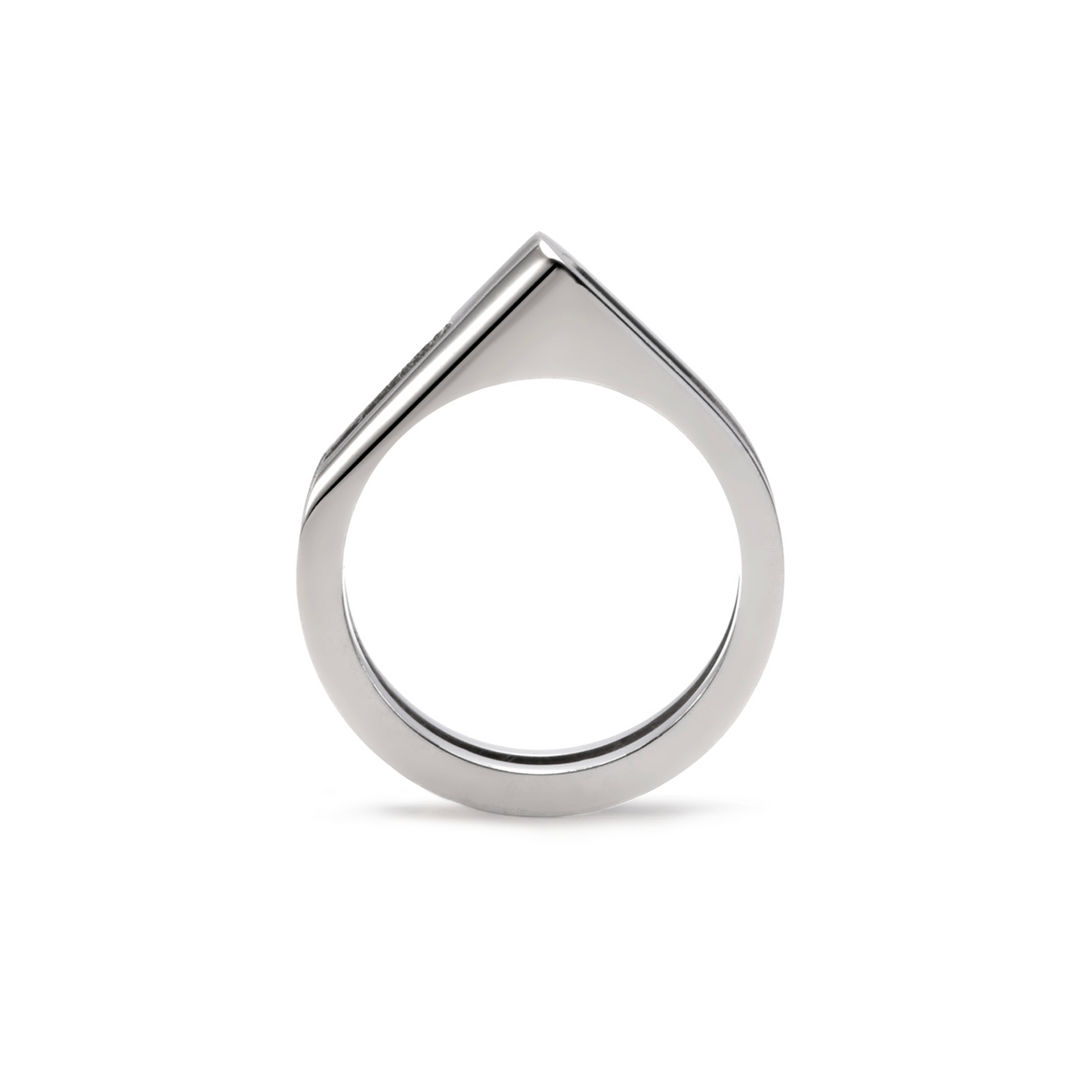RG098W B.Tiff Pavé Carrée Ring