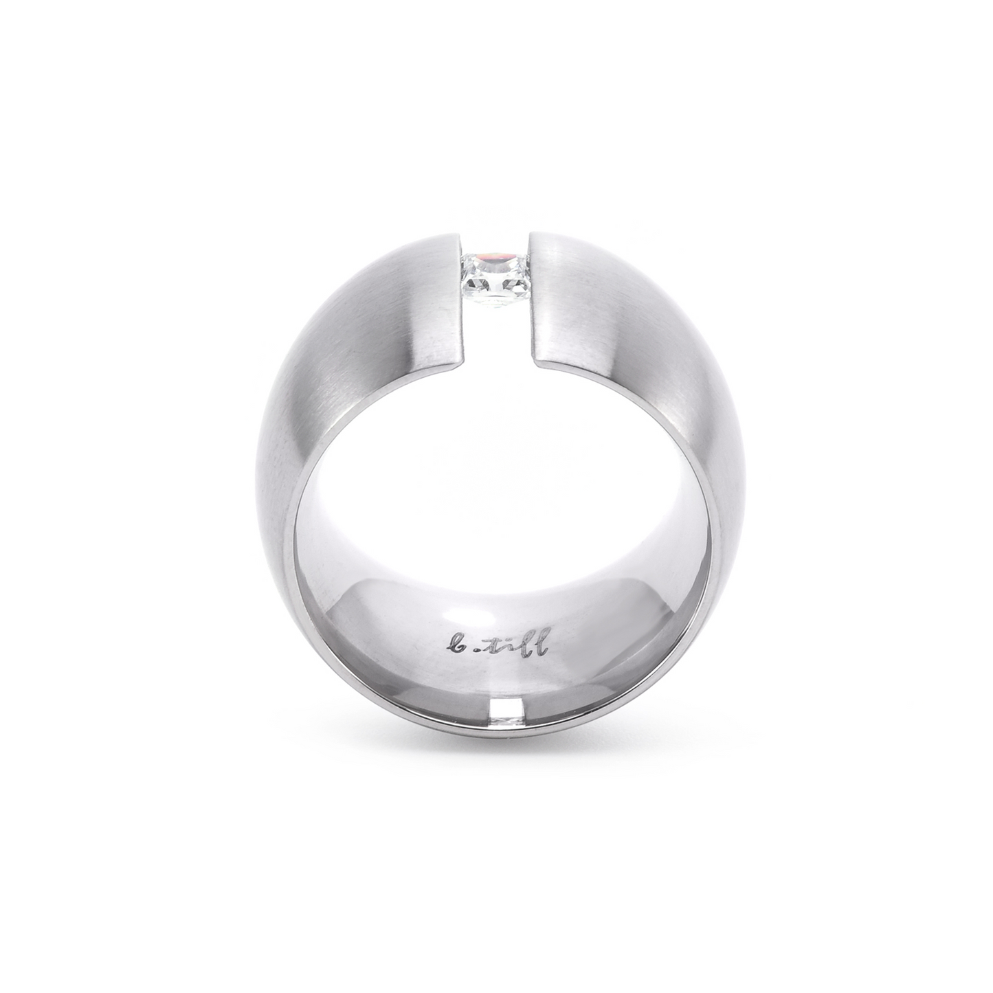 RG200W B.Tiff .5 ct Princess Cut Extra Wide Ring [Wide Band]