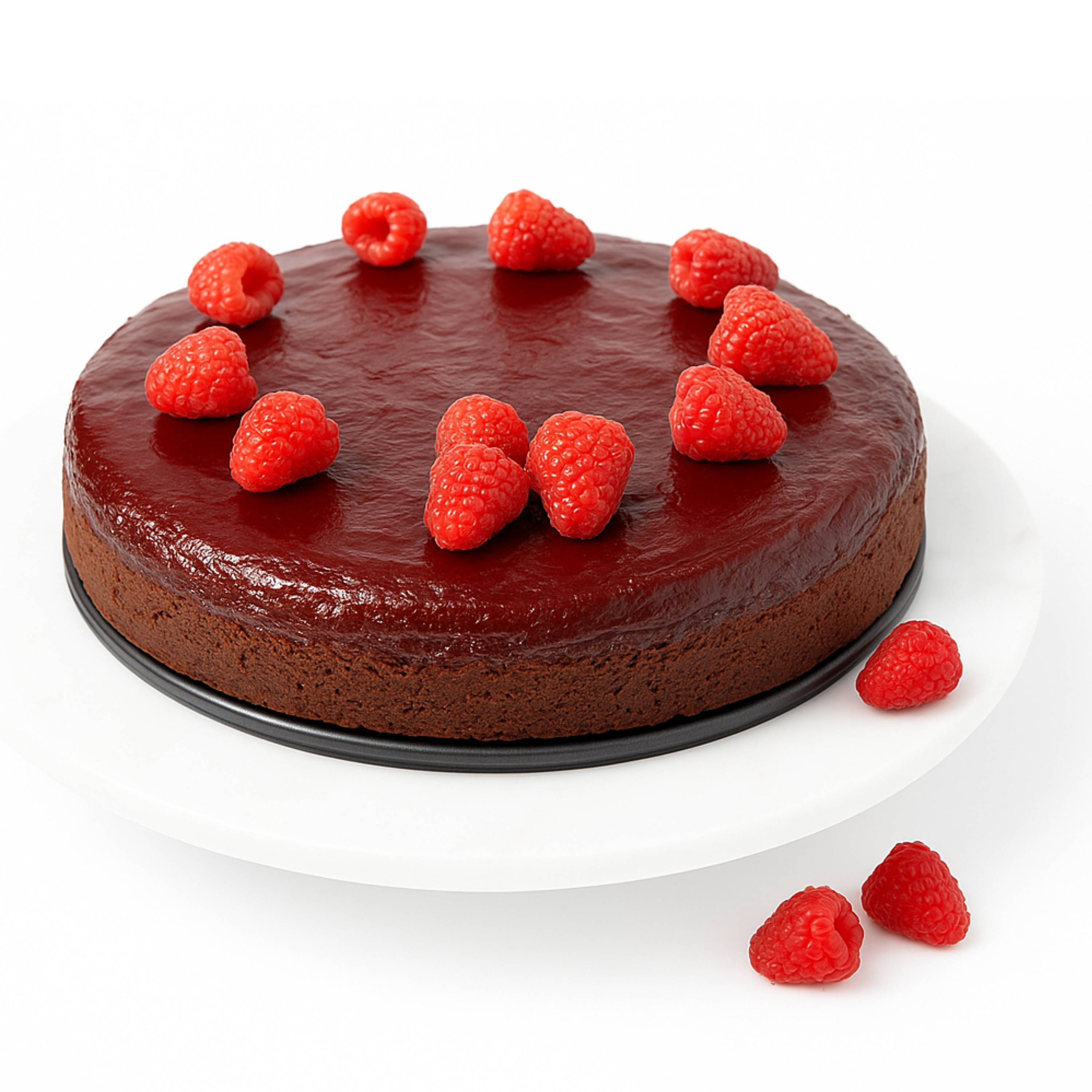 Andy Anand Chocolate Raspberry Cake, 9-Inch, 2.8 lb – Real Chocolate Truffles, Luxuriously Creamy, Birthday, Wedding & Anniversary Gift Box