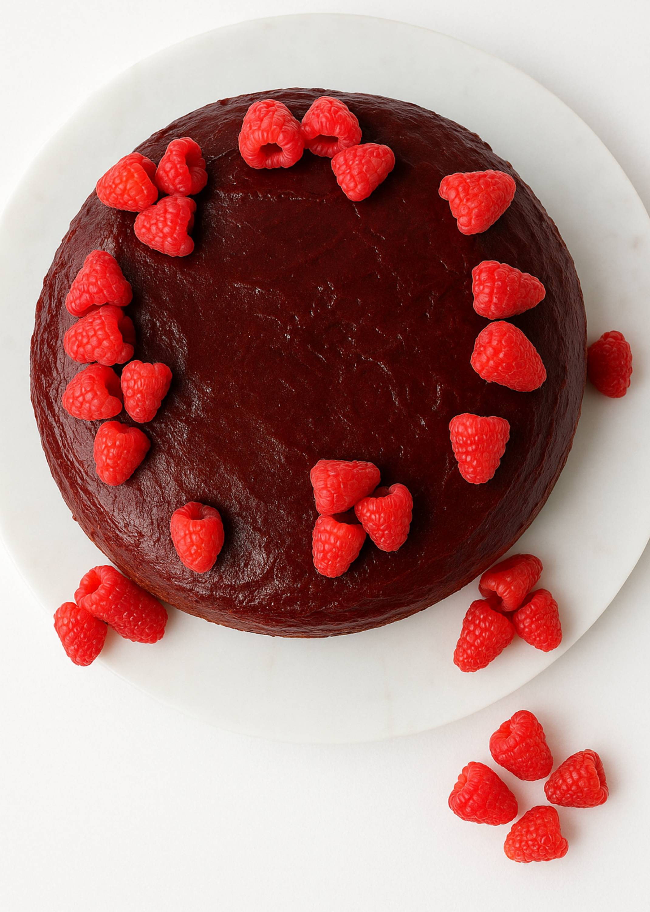 Andy Anand Gluten-Free Raspberry Chocolate Truffle Cake, 9-Inch, 2.8 lb – Handcrafted, Real Chocolate & California Cream, Birthday Gift Box