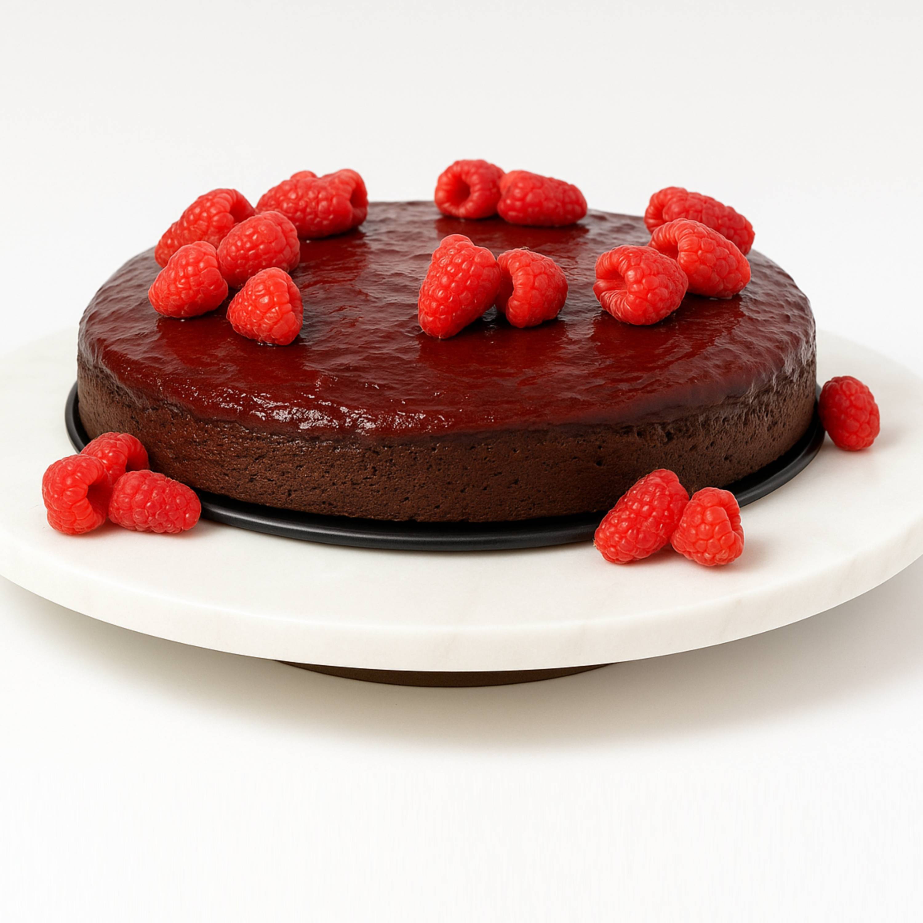 Andy Anand Chocolate Raspberry Cake, 9-Inch, 2.8 lb – Real Chocolate Truffles, Luxuriously Creamy, Birthday, Wedding & Anniversary Gift Box