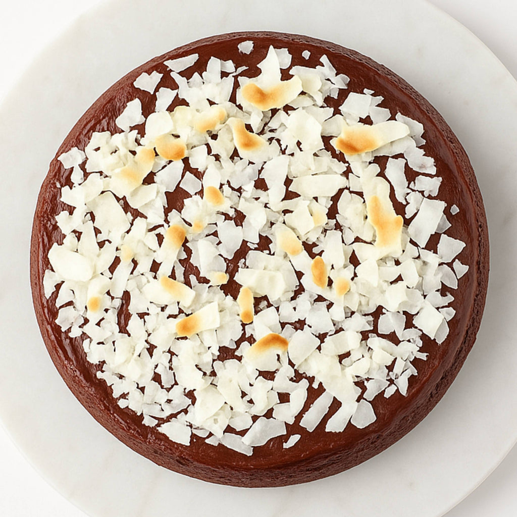 Andy Anand Sugar-Free Chocolate Raspberry Coconut Cake, 9-Inch, 2.8 lb – Chocolate Truffles, Diabetic-Friendly Birthday & Anniversary Gift
