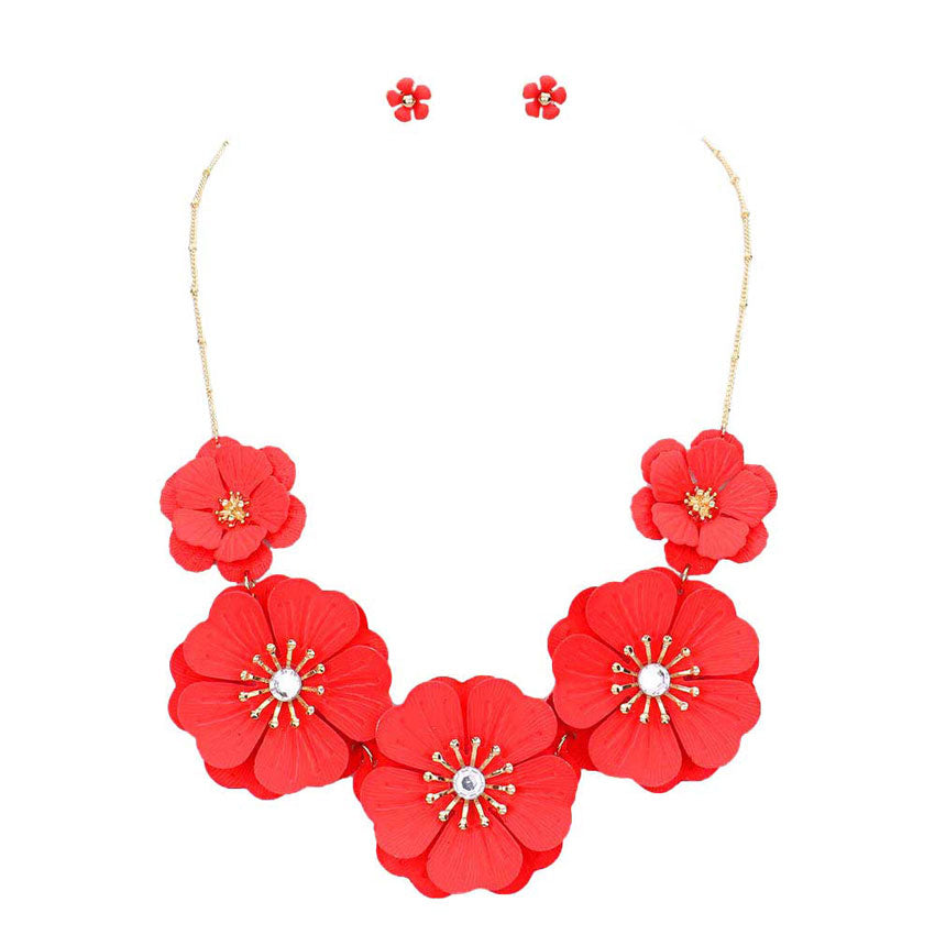 Bloom Flower Link Necklace