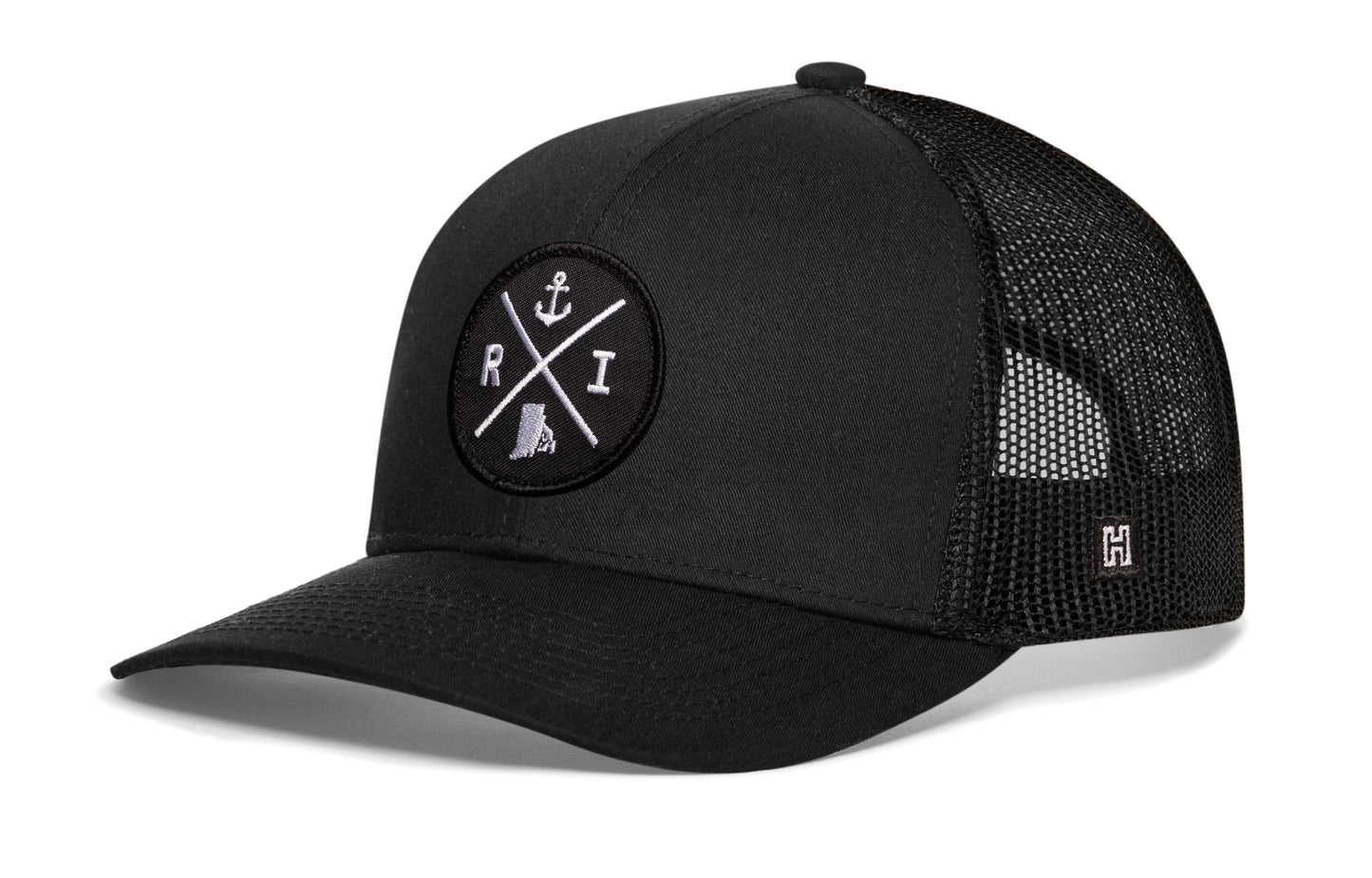 Rhode Island Trucker Hat  |  Black RI X Snapback