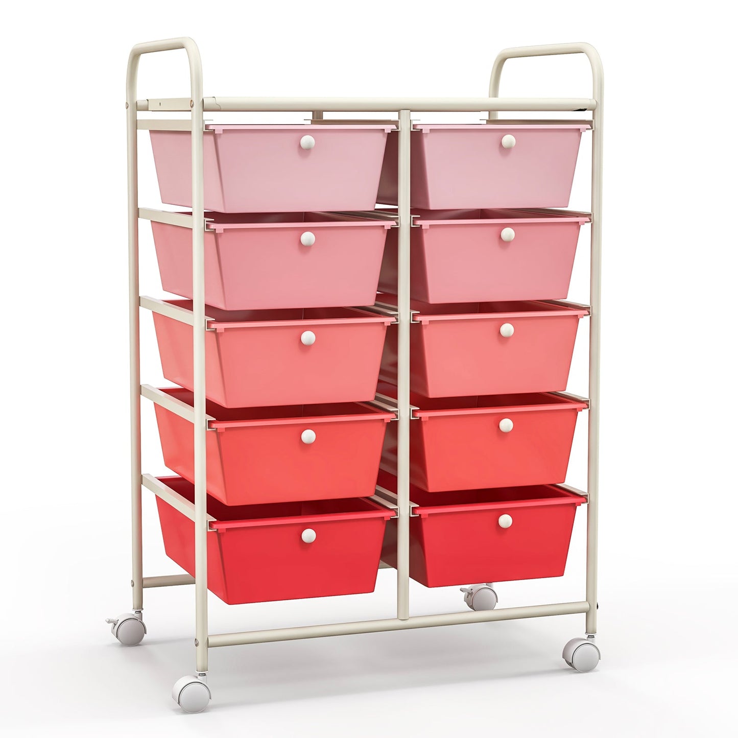 10-Drawer Rolling Storage Cart