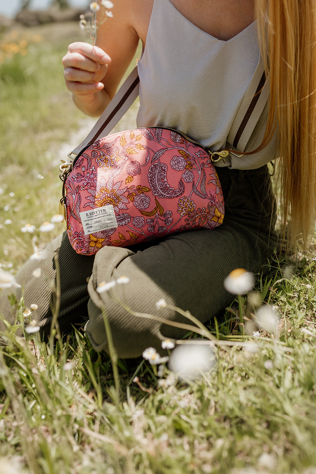 Hopper | Rose Bandana Printed Nylon Crossbody
