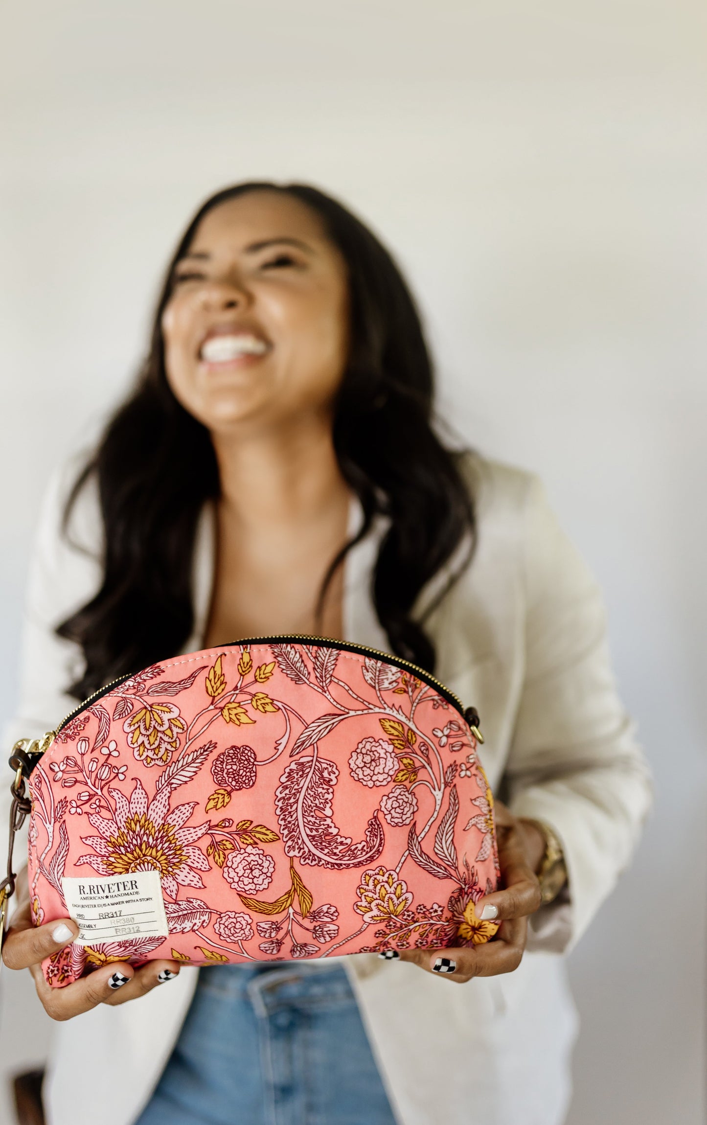 Hopper | Rose Bandana Printed Nylon Crossbody