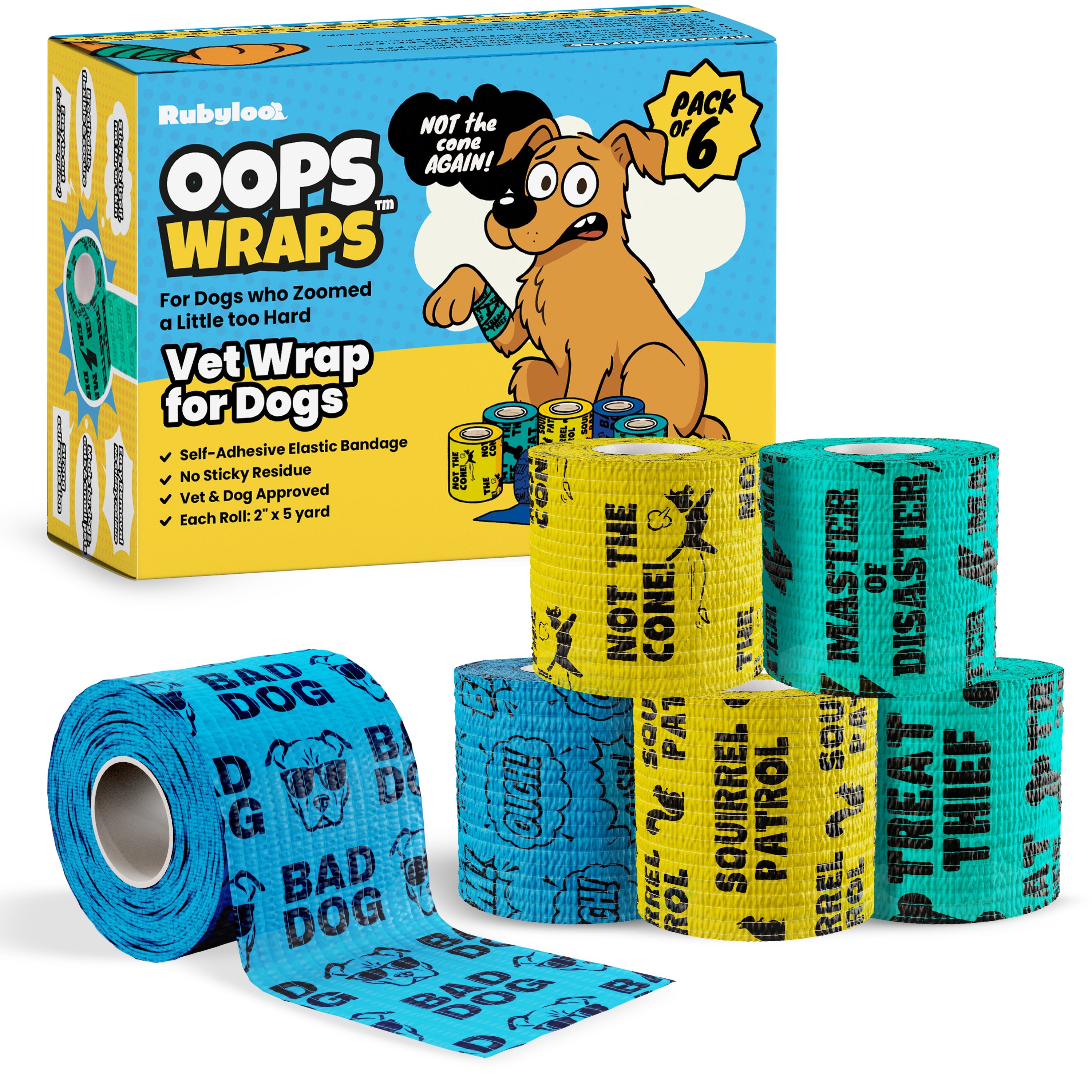 Oops Wraps™ Non-Stick Wrap for Dogs