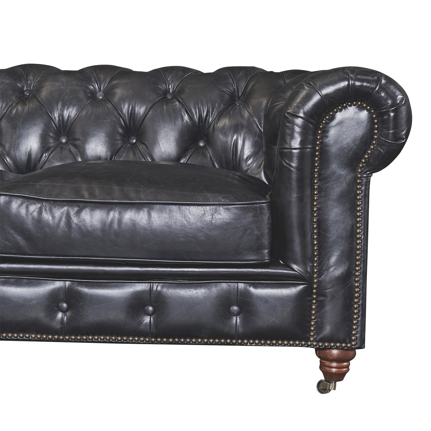 Century Chesterfield Sofa - Slate Leather