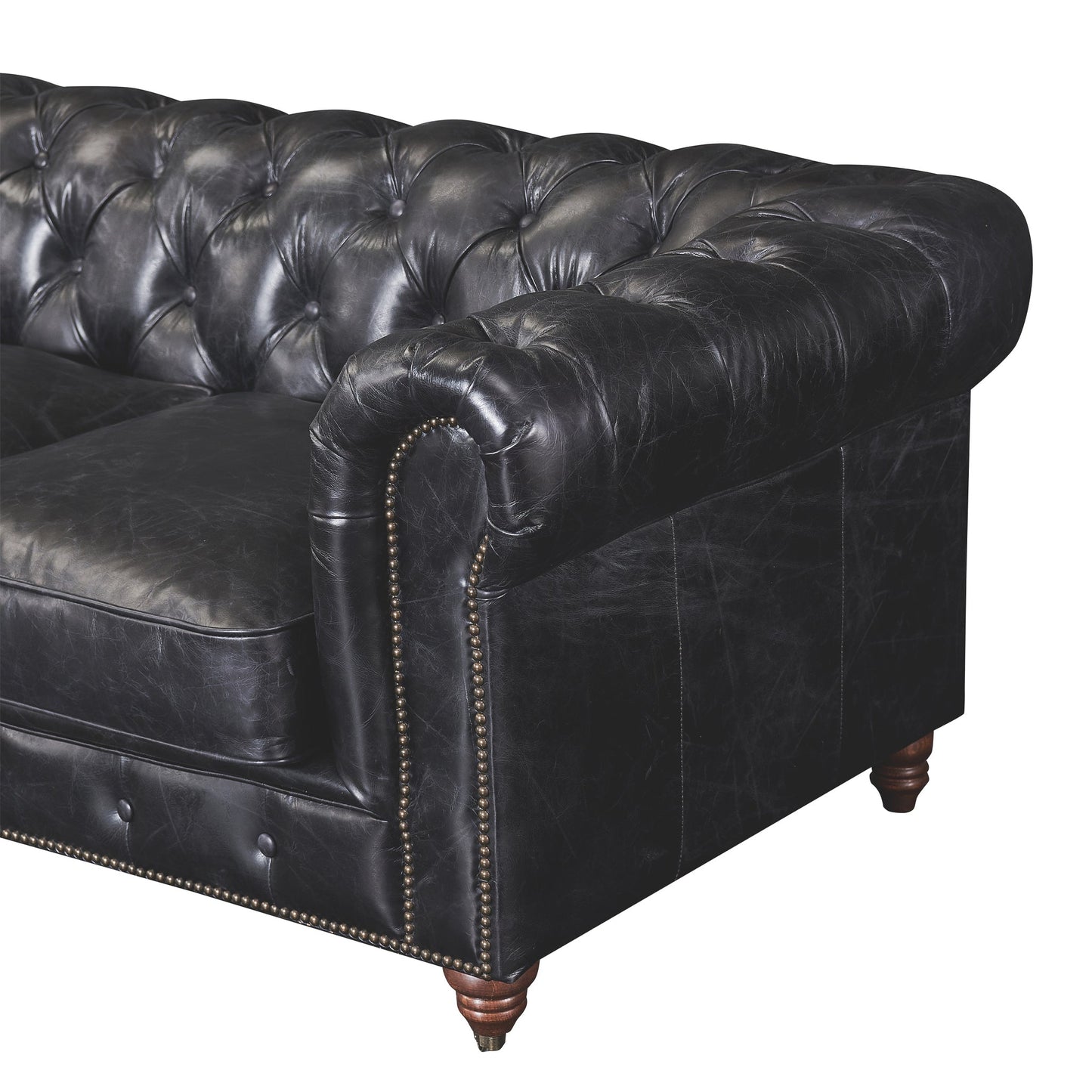 Century Chesterfield Sofa - Slate Leather