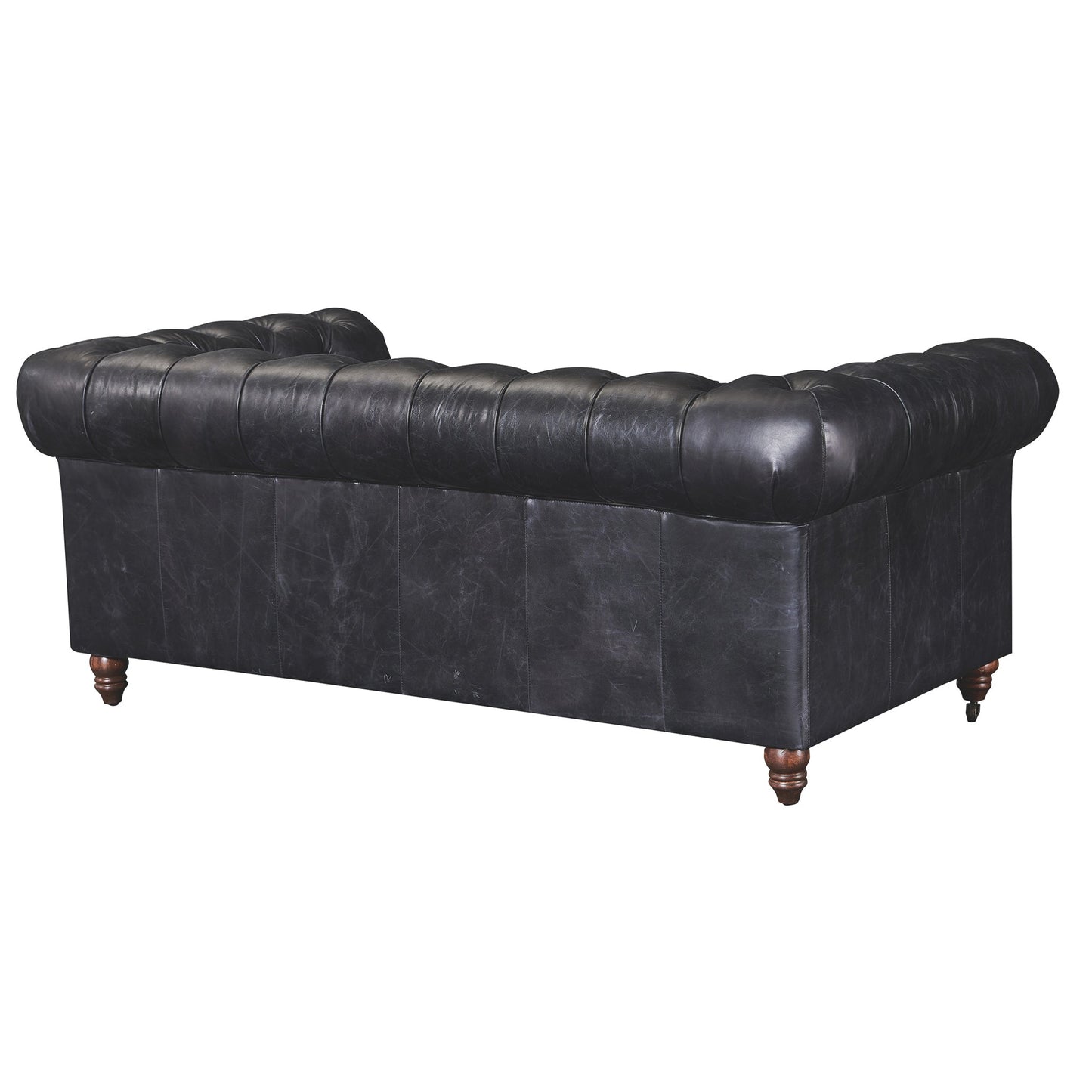 Preorder  Century Chesterfield Love Seat - Slate Leather