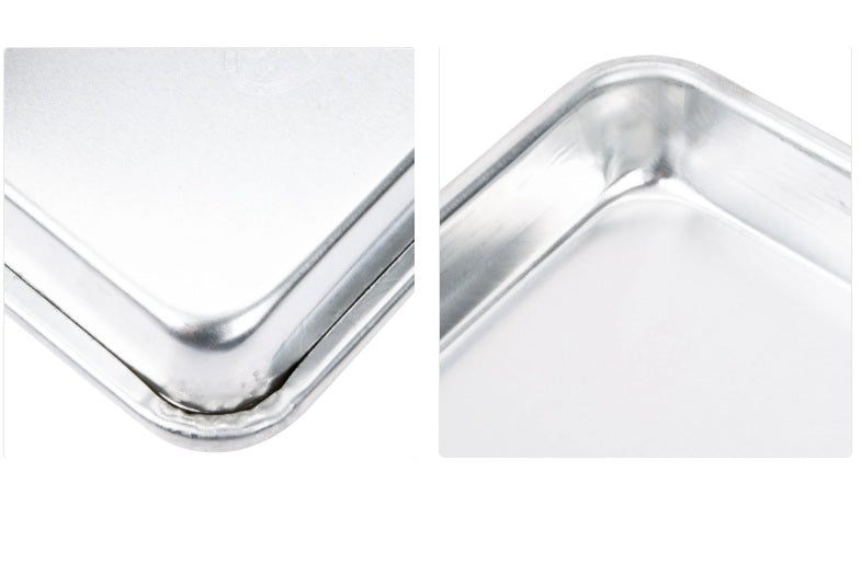 Plaques à pâtisserie robustes, plaques à pâtisserie en aluminium avec jante en fil de calibre 16 / plaques à gâteau, toutes tailles (Copie)