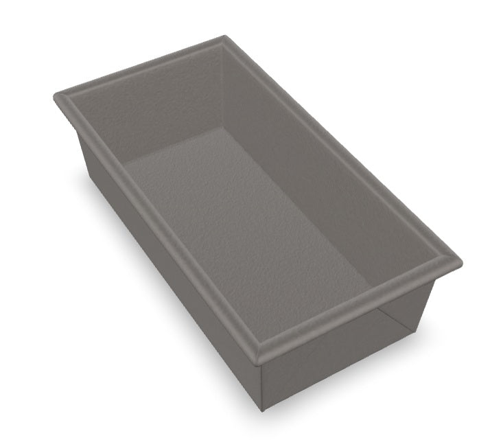 Non-Stick Aluminized Steel Bread Loaf Pan - 8 1/2" x 4 1/2" x 2 3/4" - 1 lb. pan