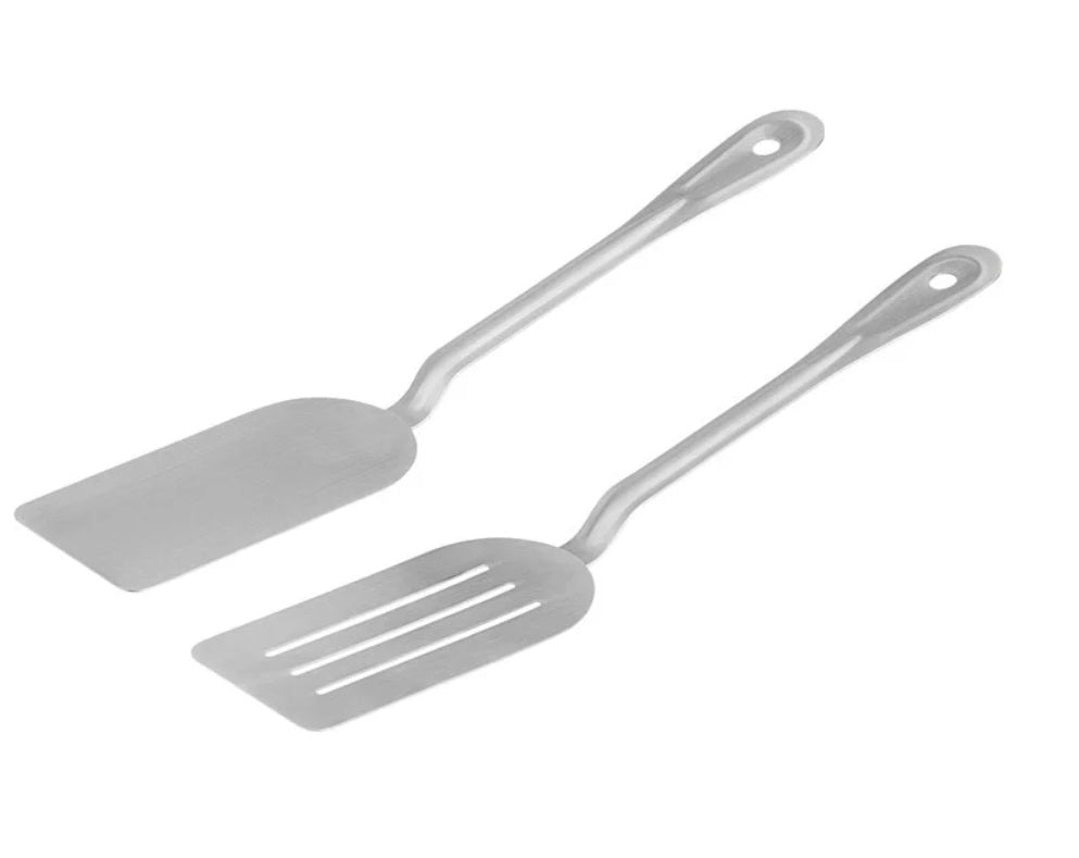 Spatule / Pelle à poisson en acier inoxydable durable et flexible, pleine ou ajourée - 35,5 cm