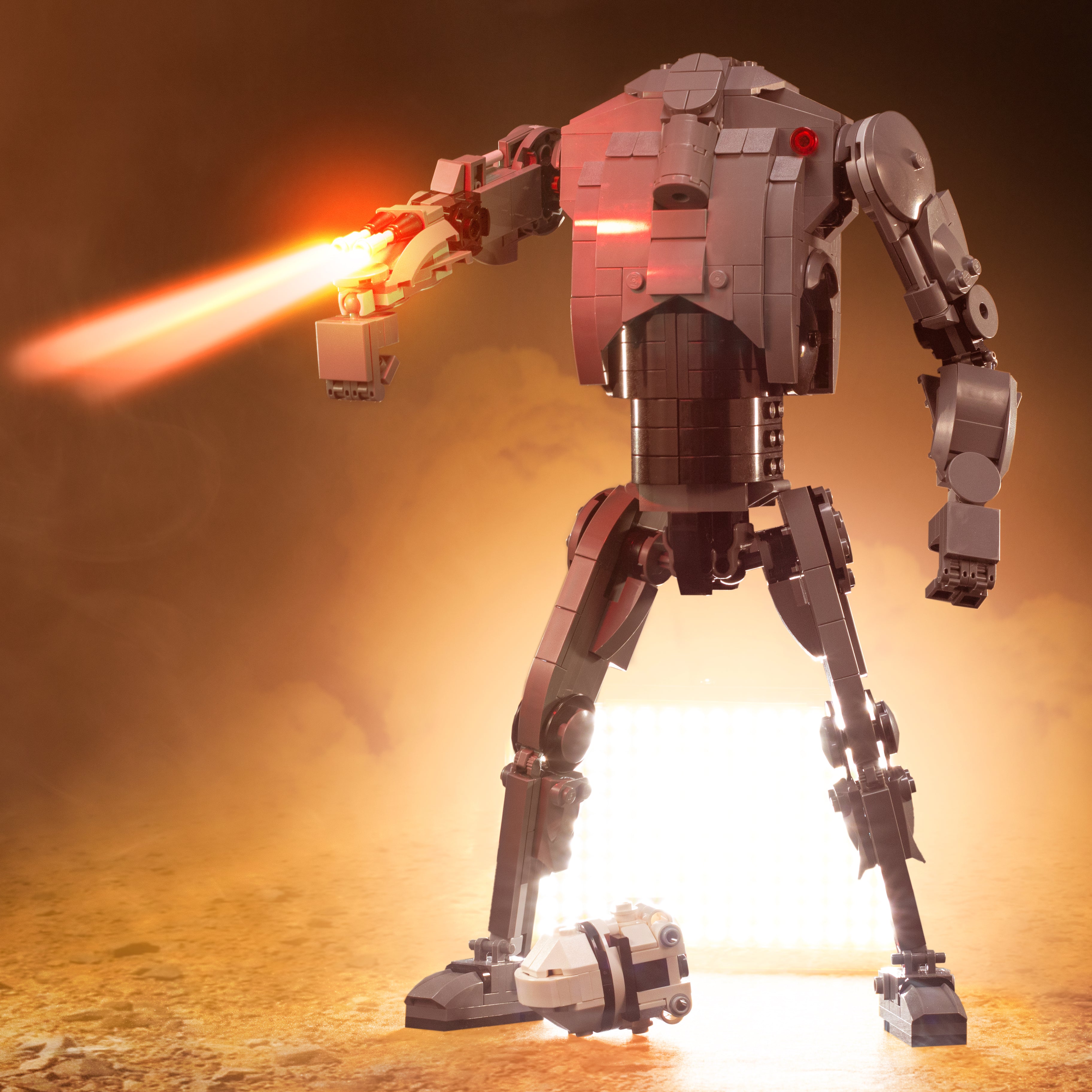 Custom Star Wars 11" Super Battle Droid MOC made using LEGO parts