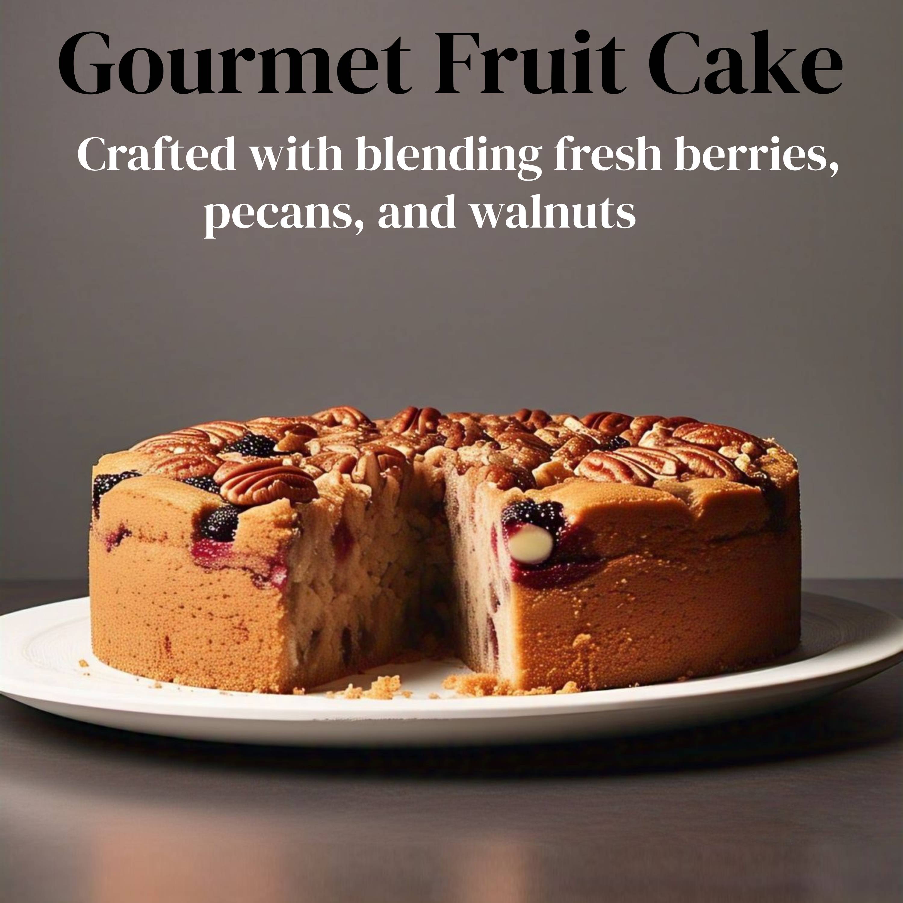 Andy Anand Sugar Free Fruit Cake, 9-Inch, 2.8 lb – Keto-Friendly, Low-Carb, Diabetic-Friendly, Gourmet Birthday & Holiday Gift Box