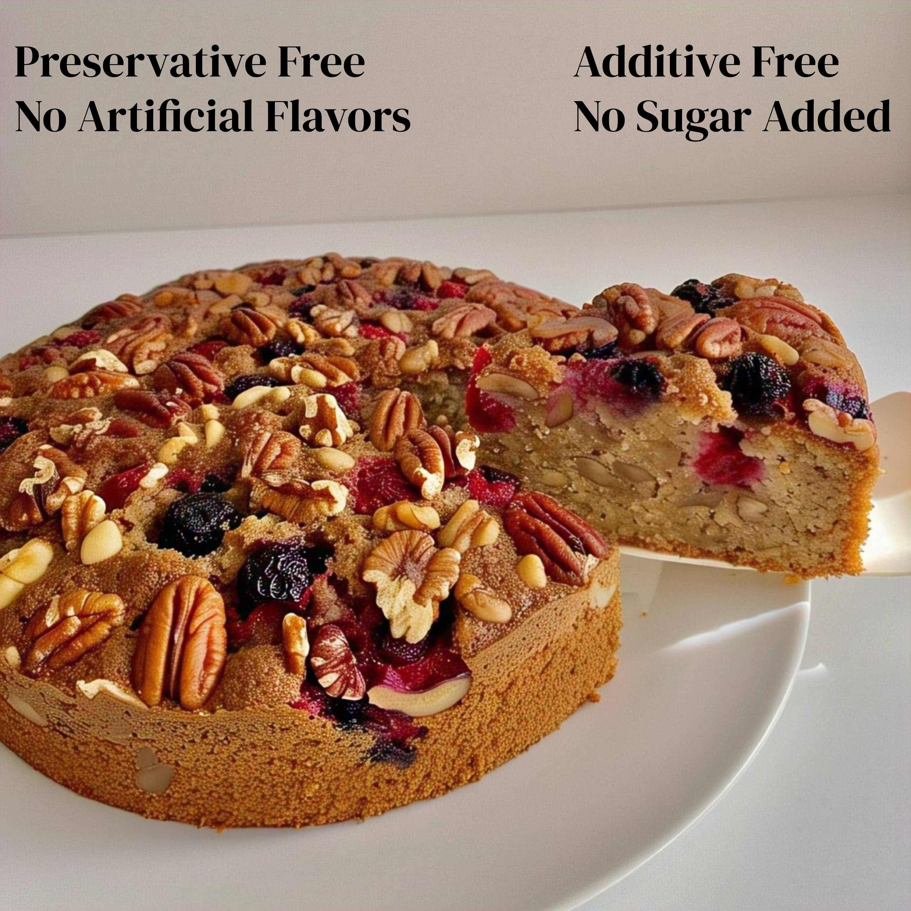 Andy Anand Sugar Free Fruit Cake, 9-Inch, 2.8 lb – Keto-Friendly, Low-Carb, Diabetic-Friendly, Gourmet Birthday & Holiday Gift Box