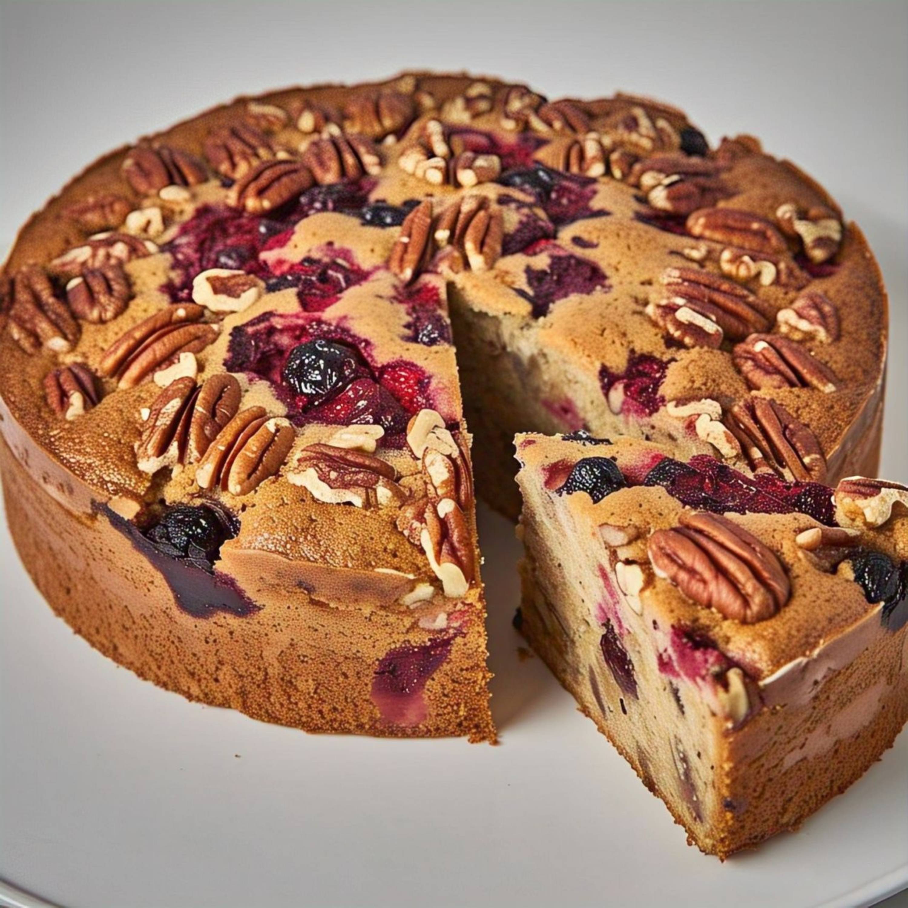 Andy Anand Sugar Free Fruit Cake, 9-Inch, 2.8 lb – Keto-Friendly, Low-Carb, Diabetic-Friendly, Gourmet Birthday & Holiday Gift Box