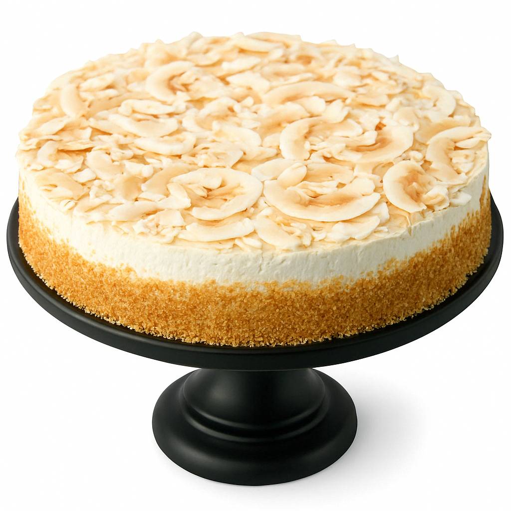 Andy Anand Sugar-Free Coconut Lemon Mousse Cake, 3 lb – Keto & Diabetic-Friendly, Freshly Baked, No Preservatives, Birthday Gift Box