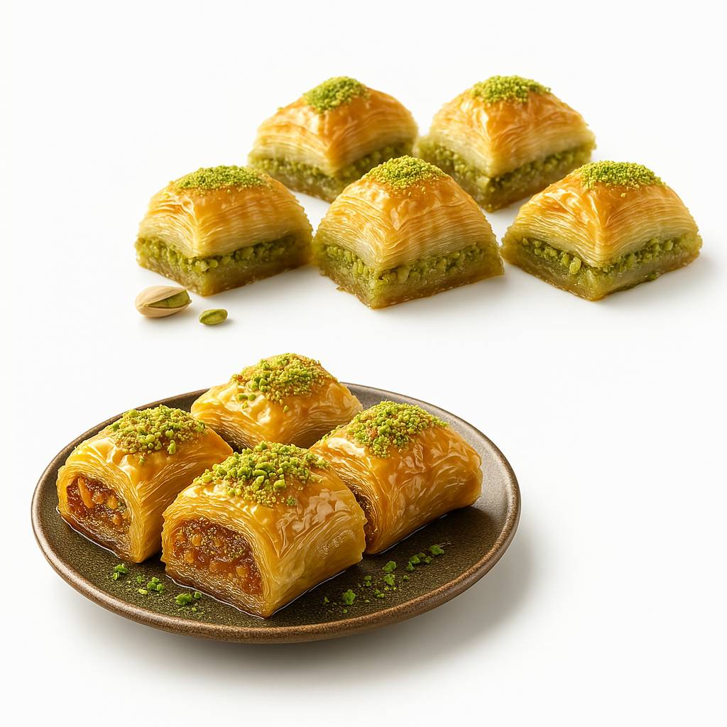 Andy Anand Sugar-Free Turkish Baklava, 26 pc, 8.8 oz – Pistachio, Walnut & Hazelnut, Flaky Phyllo, Diabetic-Friendly Birthday Gift Box