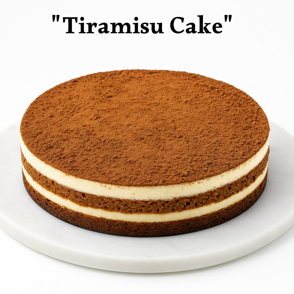 Andy Anand Sugar-Free Tiramisu Mousse Chiffon Cake, 2.2 lb – Coffee Sponge, Mascarpone Mousse, Keto & Diabetic-Friendly Birthday Gift Box