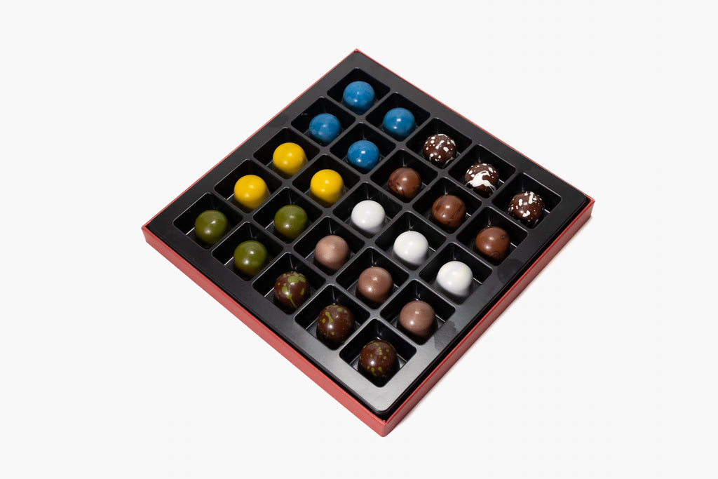 Andy Anand Sugar-Free Monet Chocolate Truffles & Pralines, 25 pc – 60% Cacao, Keto & Diabetic-Friendly, Luxury Birthday & Holiday Gift Box