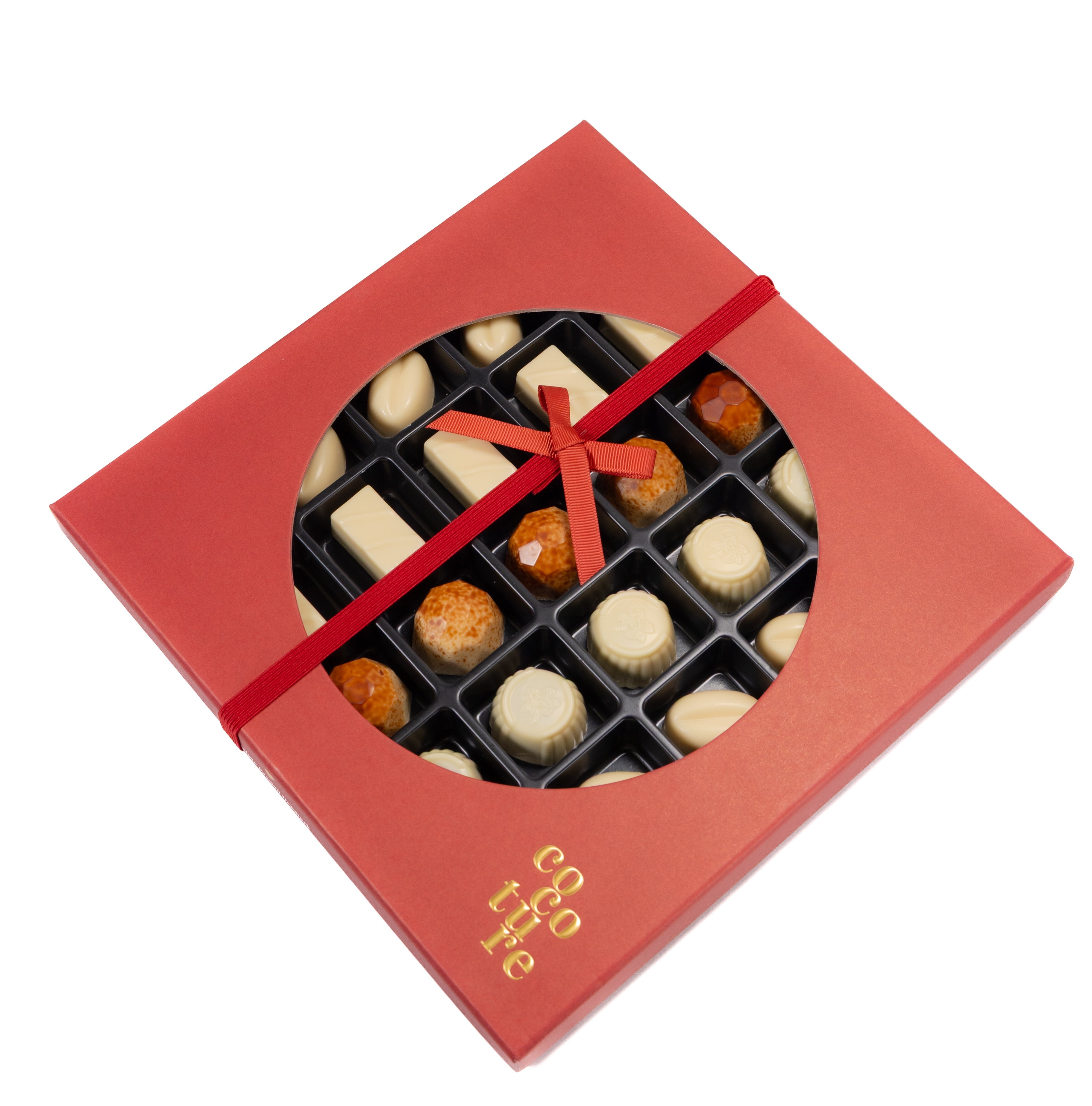 Andy Anand Sugar-Free Belgian White Chocolate Truffles & Pralines, 25 pc, 10.5 oz – Stevia Sweetened, Keto & Diabetic-Friendly Gift Box
