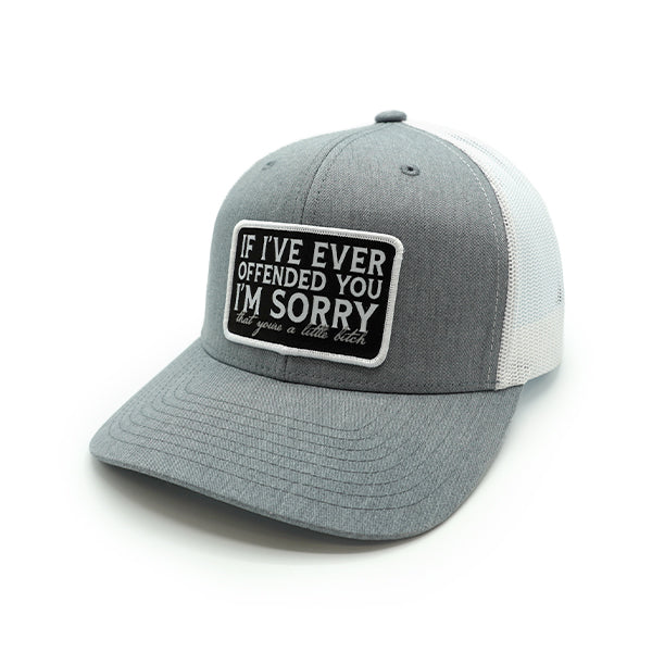 Casquette brodée « Si jamais je vous ai offensé »