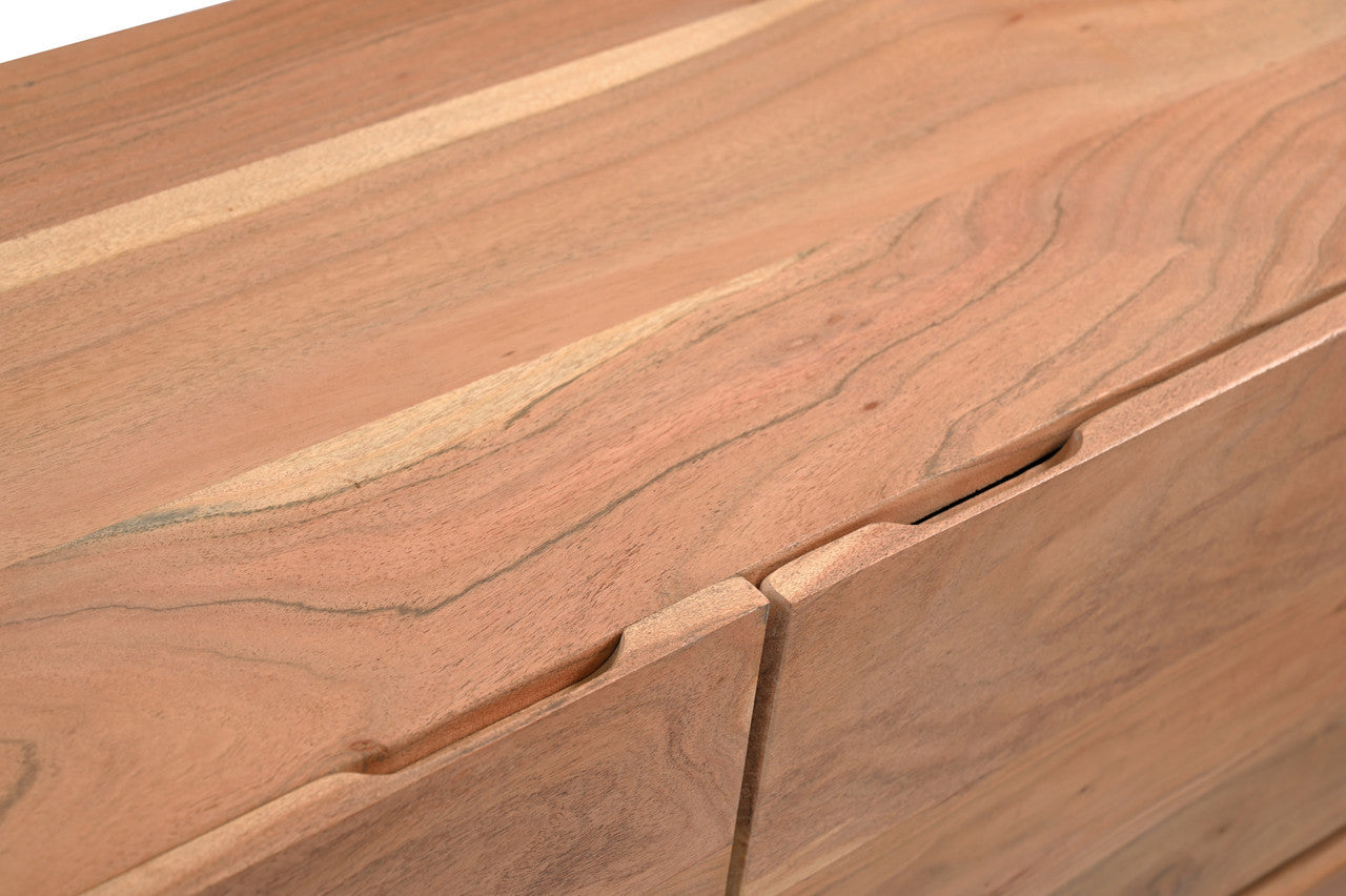 Natural Acacia Wood Live Edge Sideboard