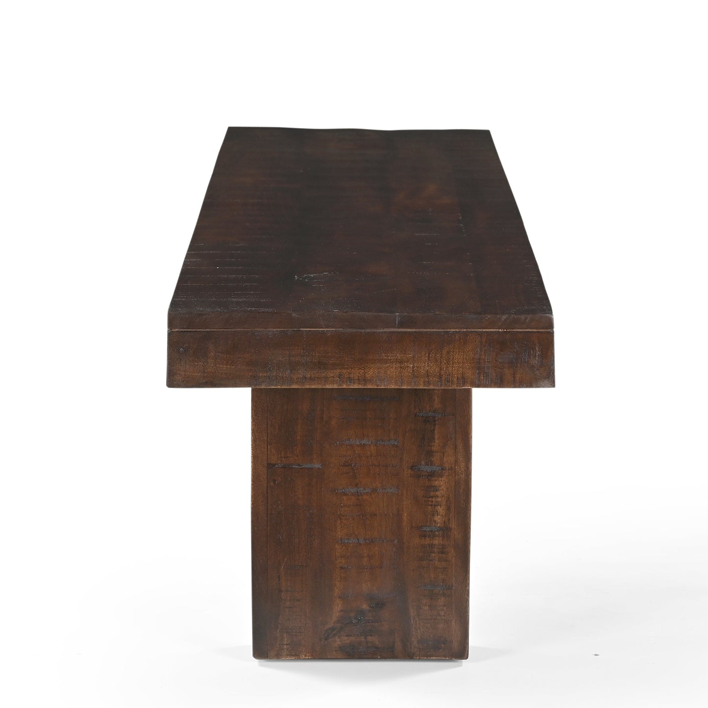 Solid Dark Walnut Mango Wood Bench -  60"