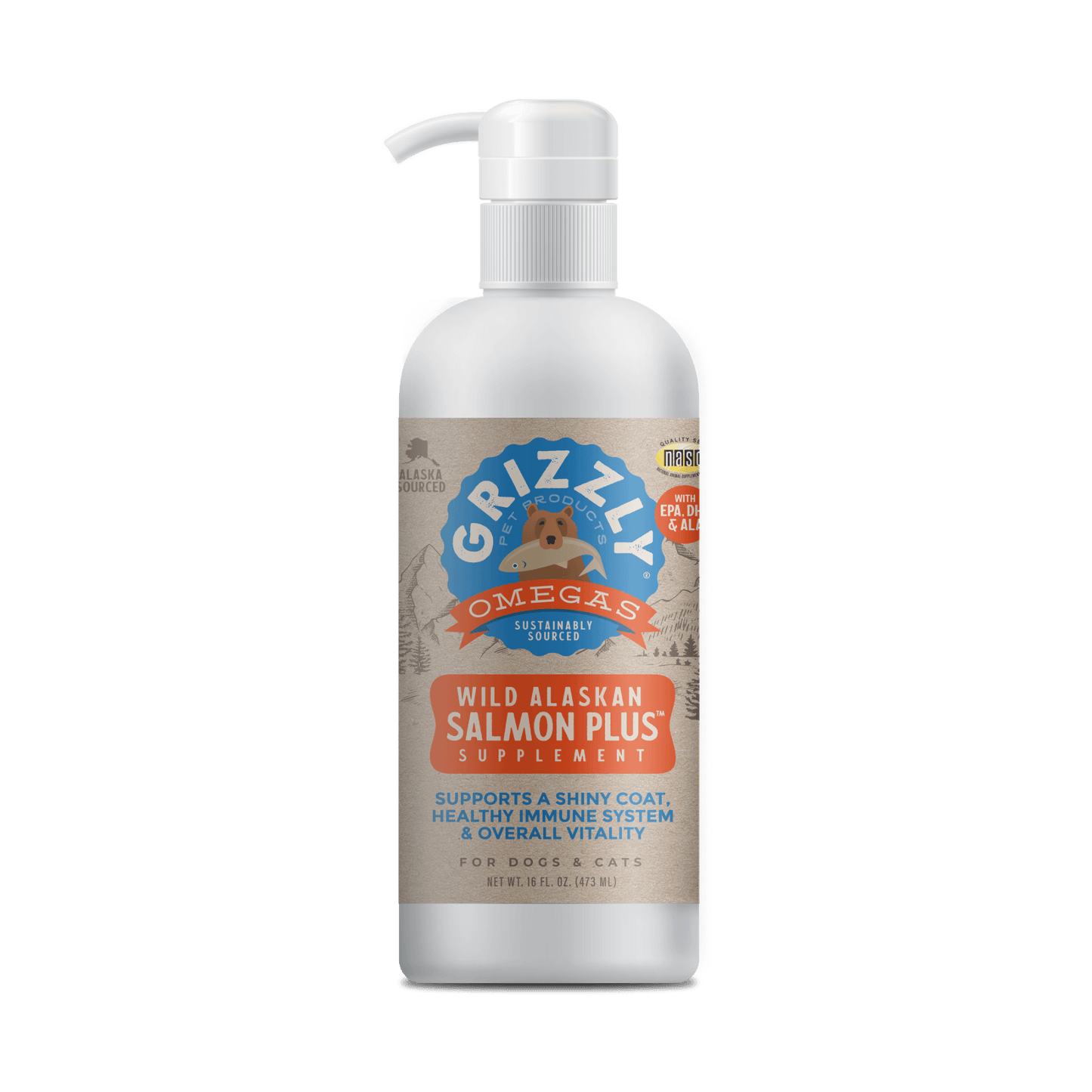 Grizzly Salmon Oil Plus (4oz)